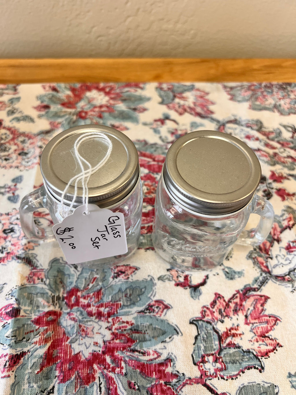 Glass Mini Mason Jar Set
