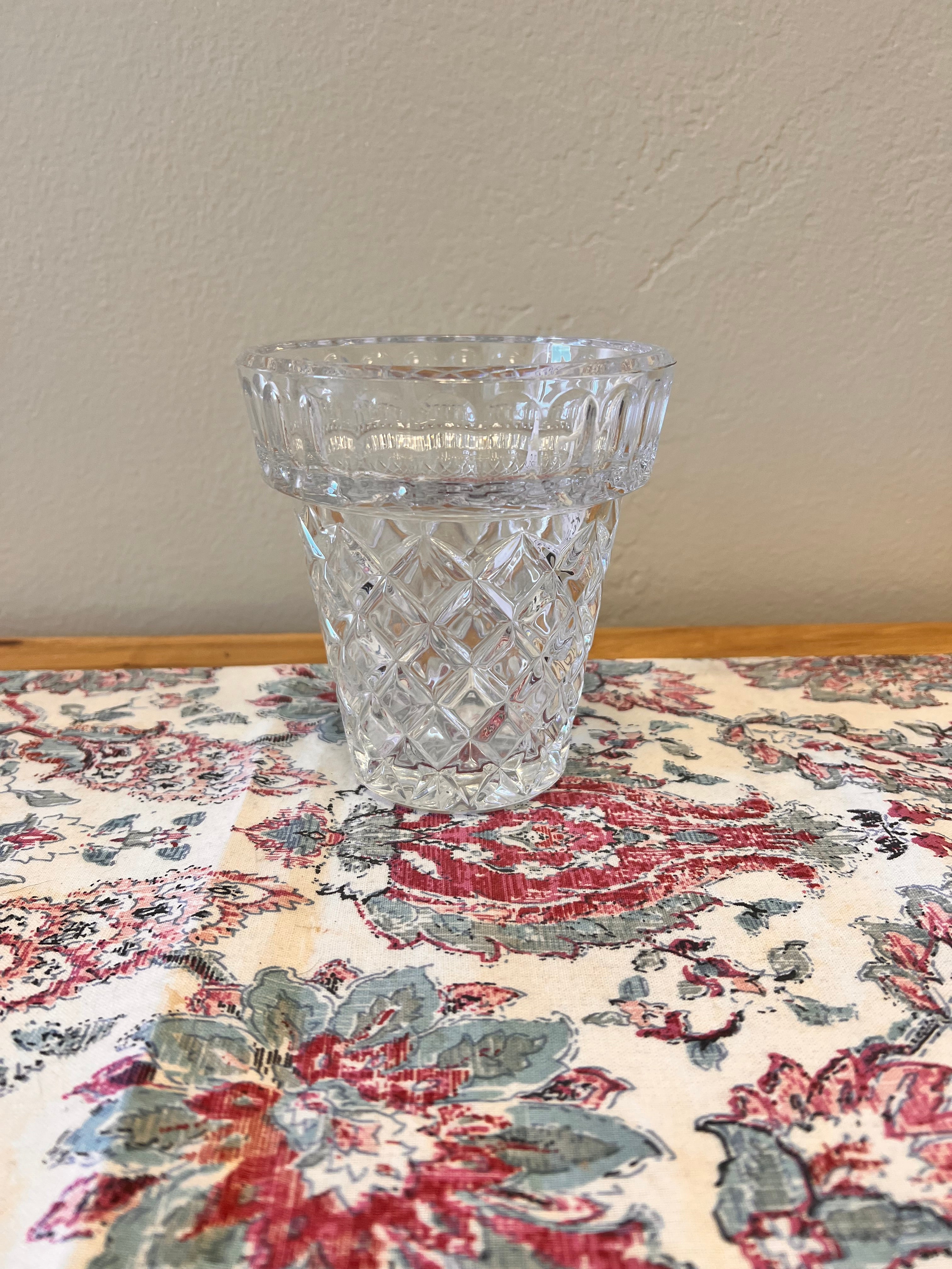 Vintage Heavy Crystal Vase