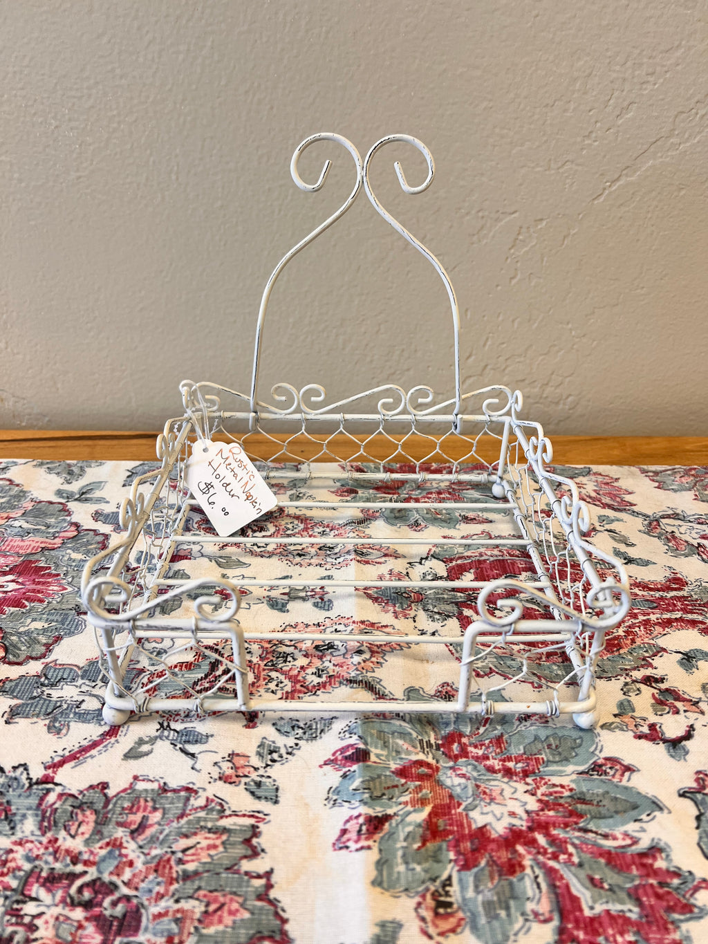 Rustic Metal Napkin Holder