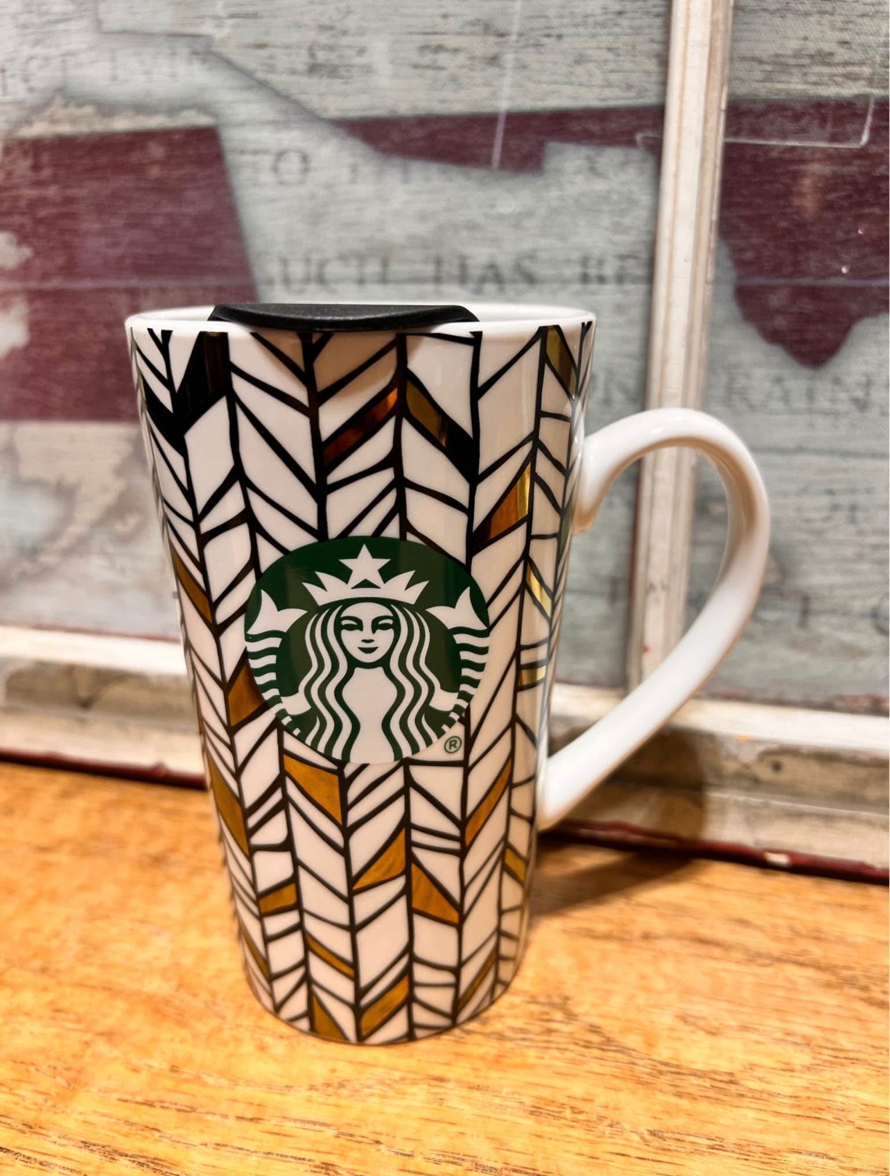 Starbucks Ceramic 14 oz Coffee Cup Travel Mug Set
