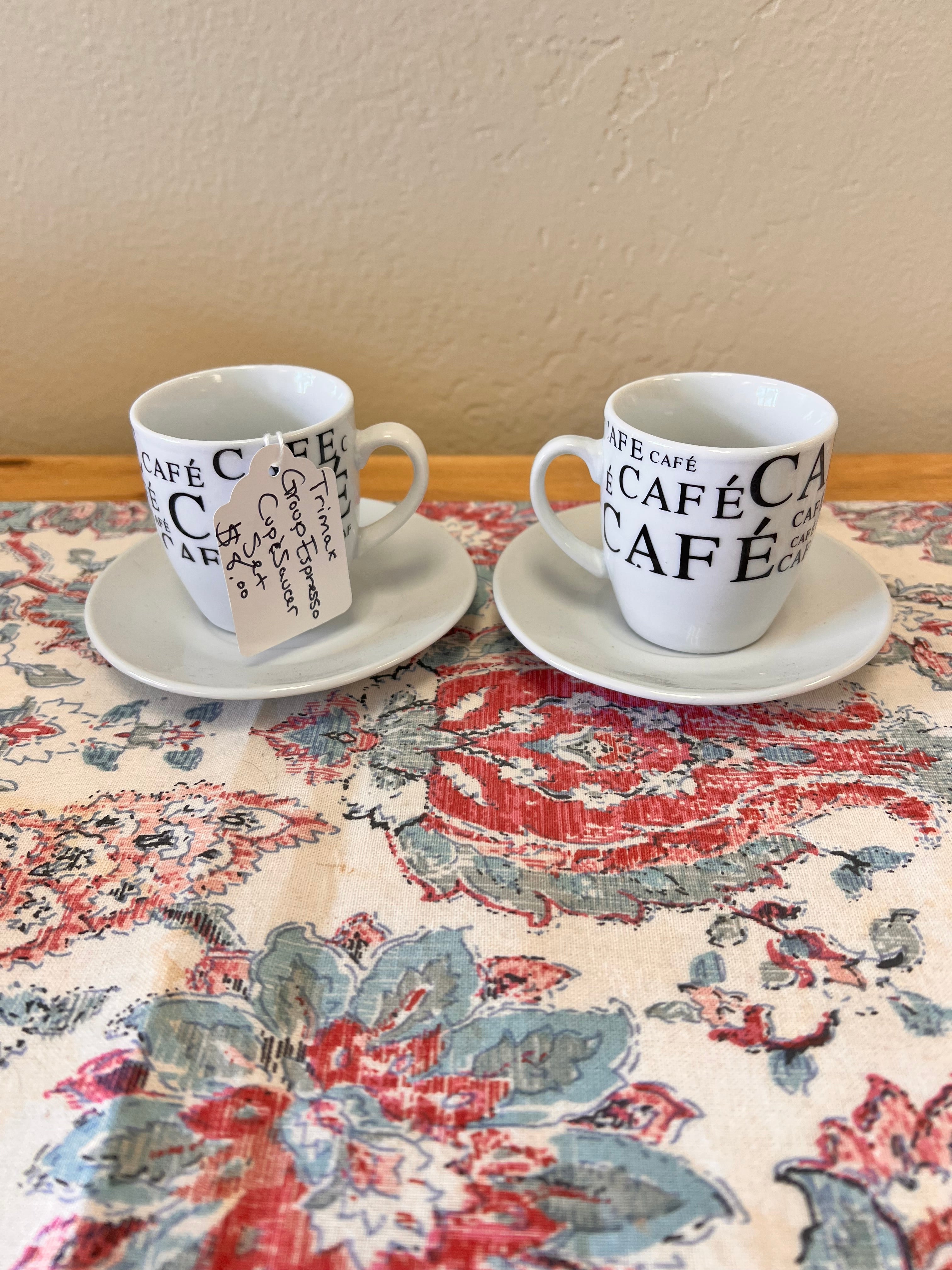 TriMax Group Espresso Cup & Saucer Set