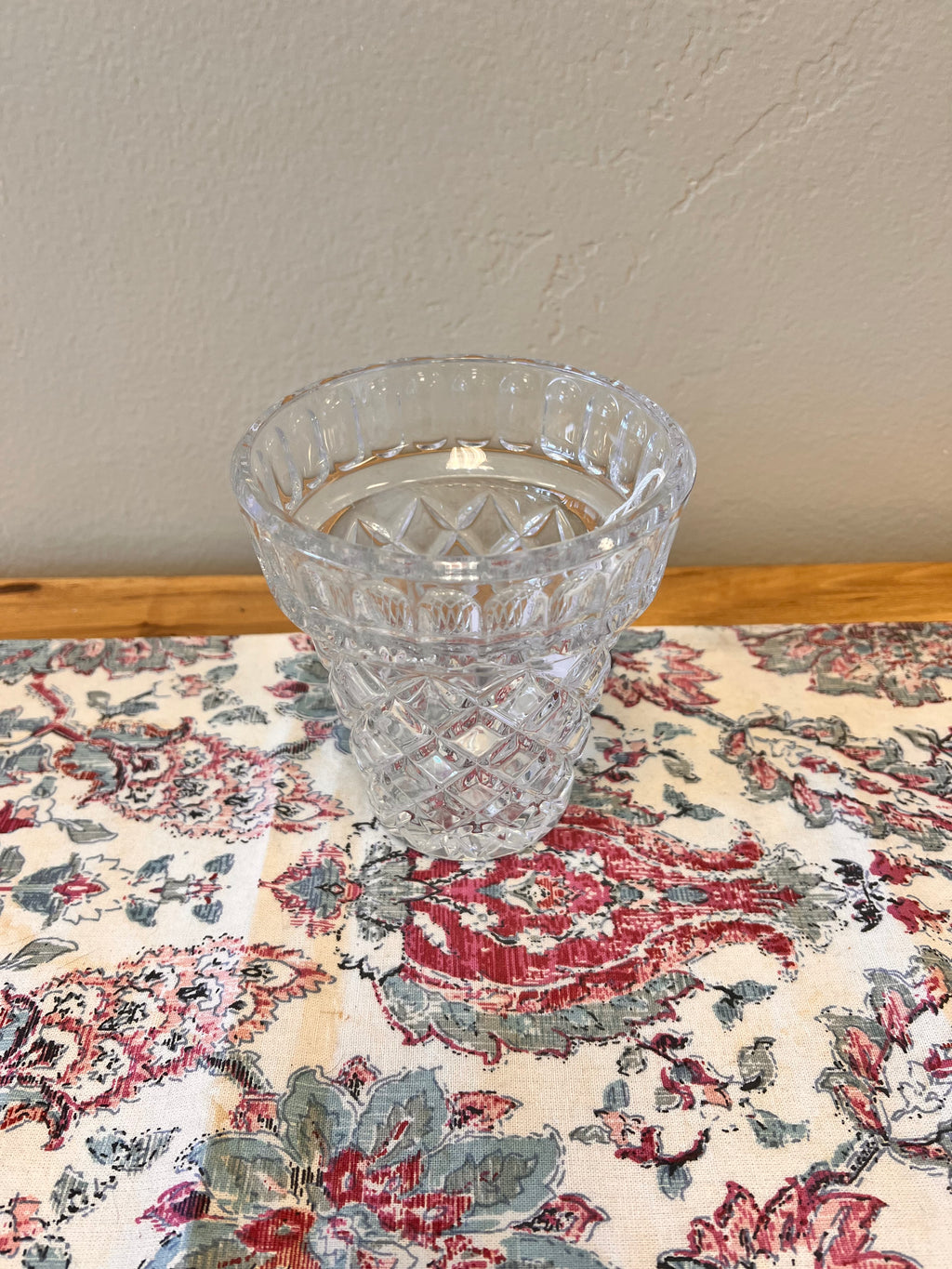 Vintage Heavy Crystal Vase