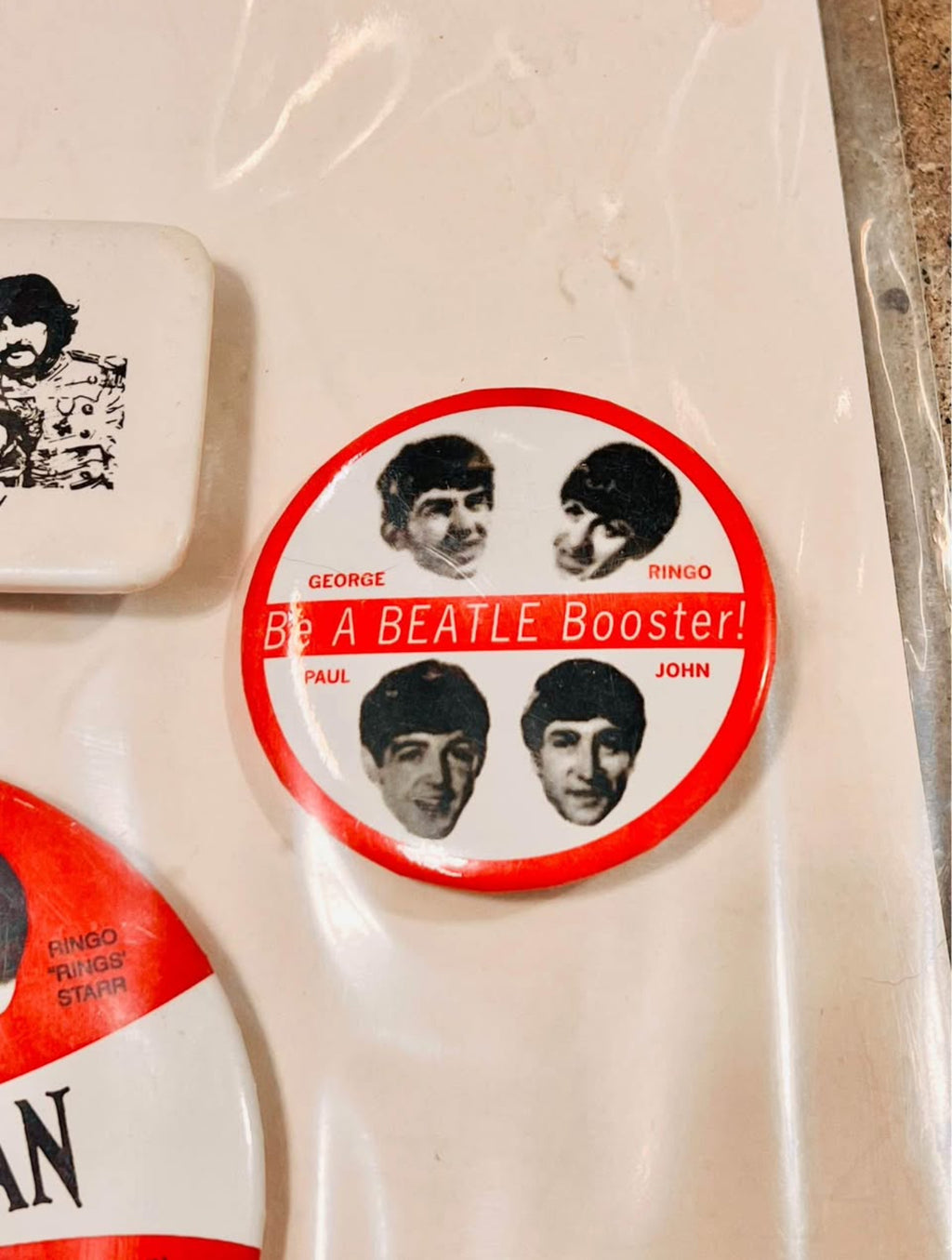 VTG Beatles Pins
