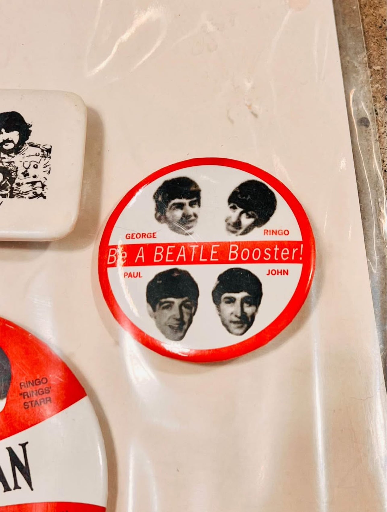 VTG Beatles Pins