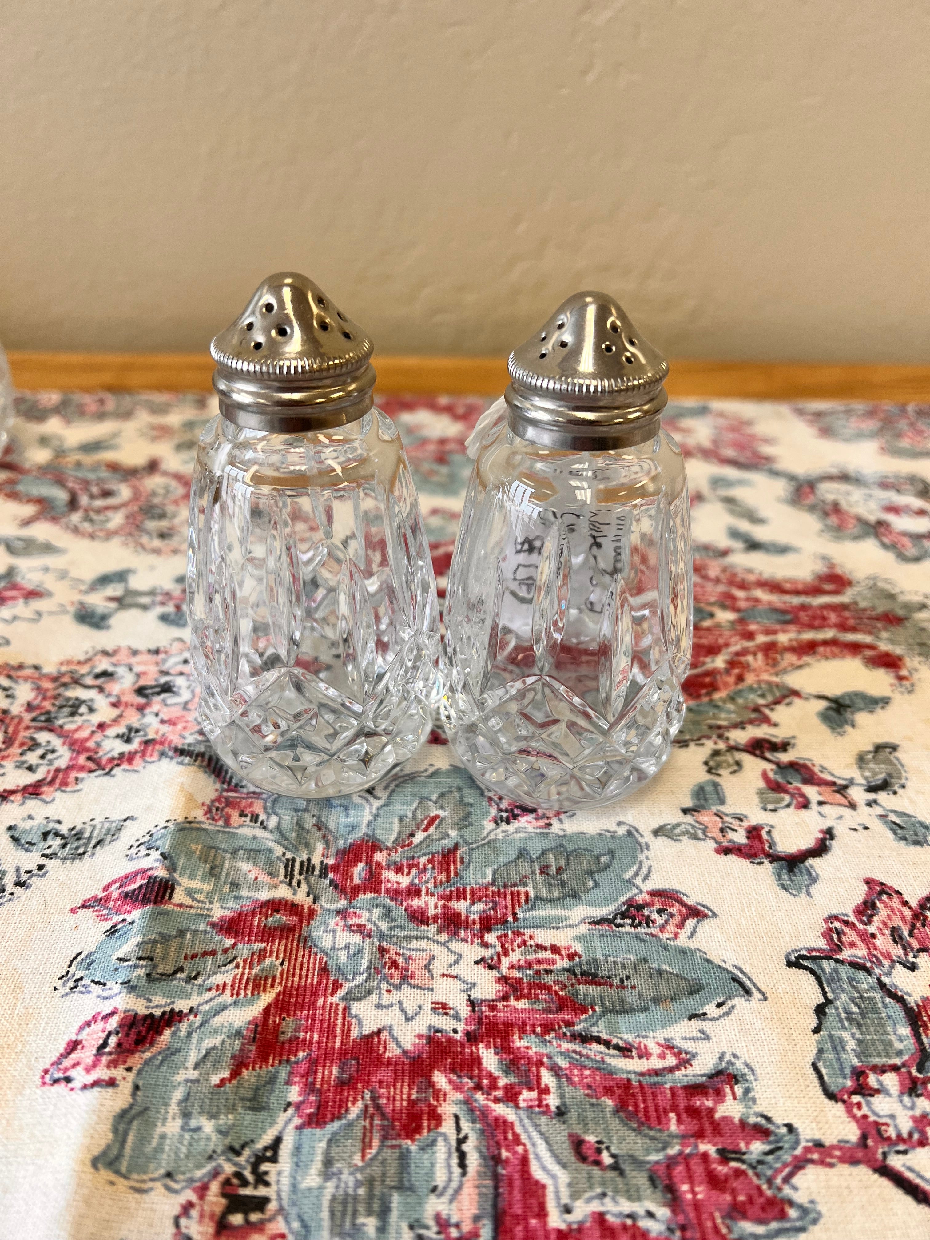 Vintage Waterford Crystal Shaker Set