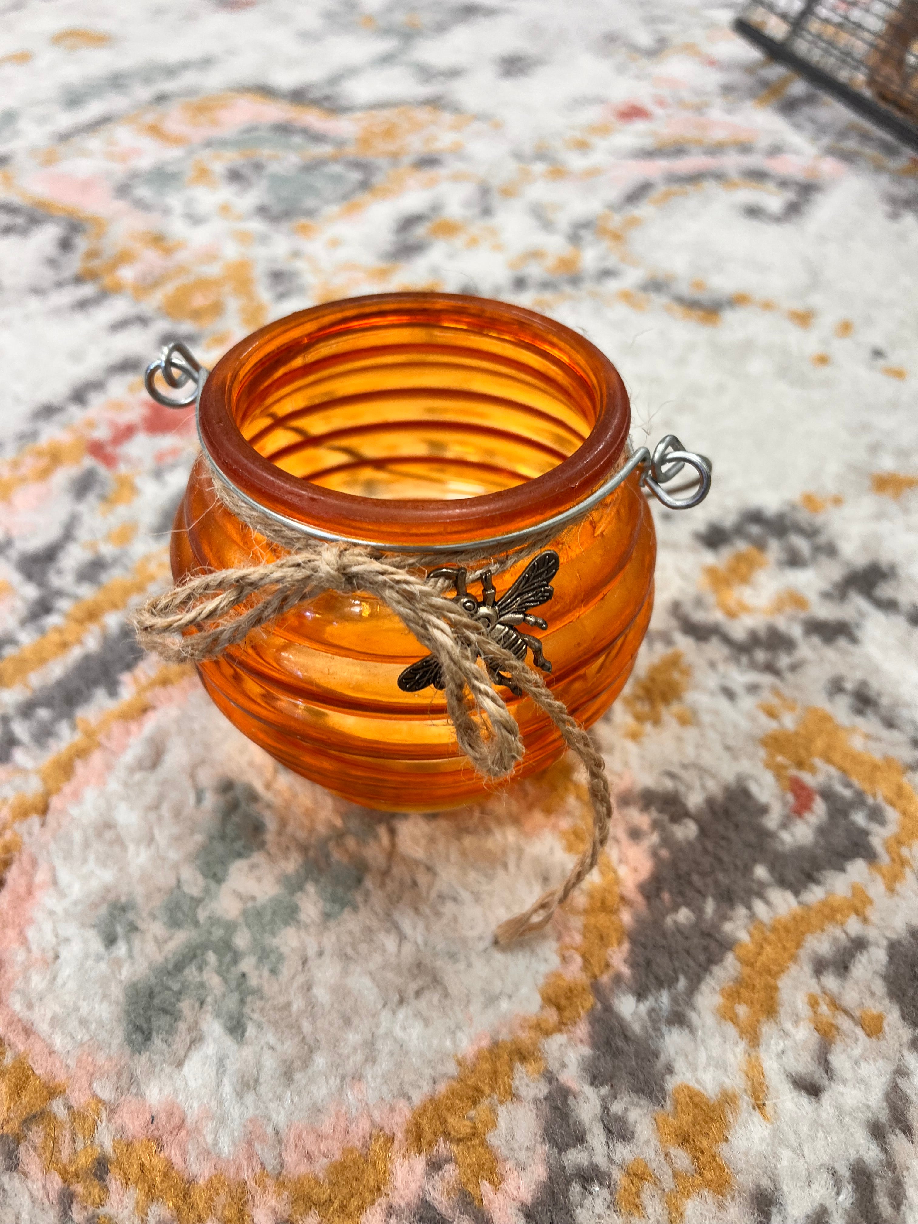 Orange Candle Holder