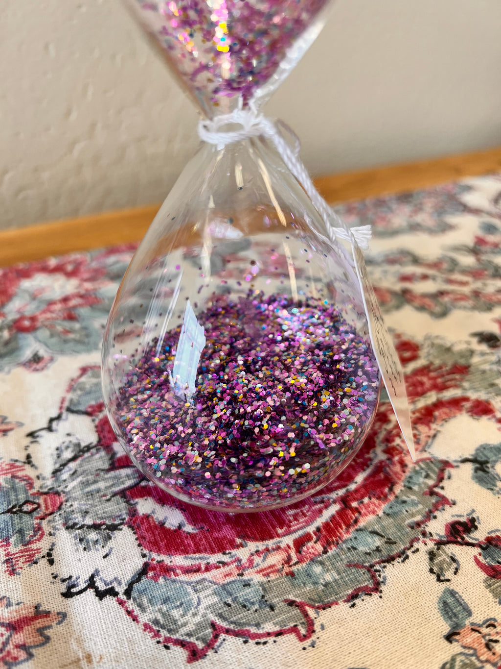 Glitter Hourglass Decor