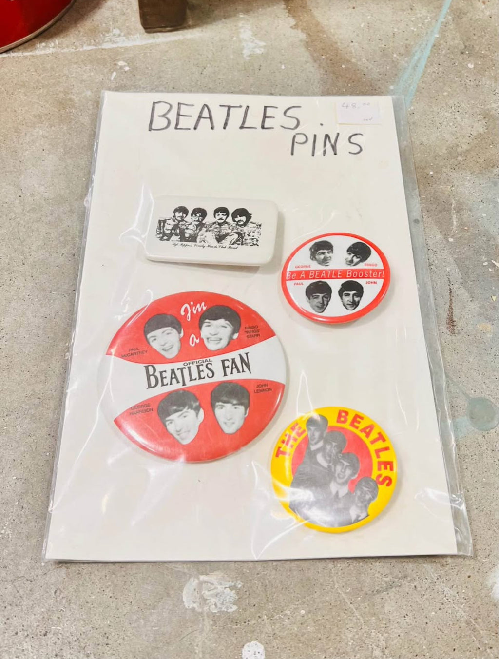 VTG Beatles Pins