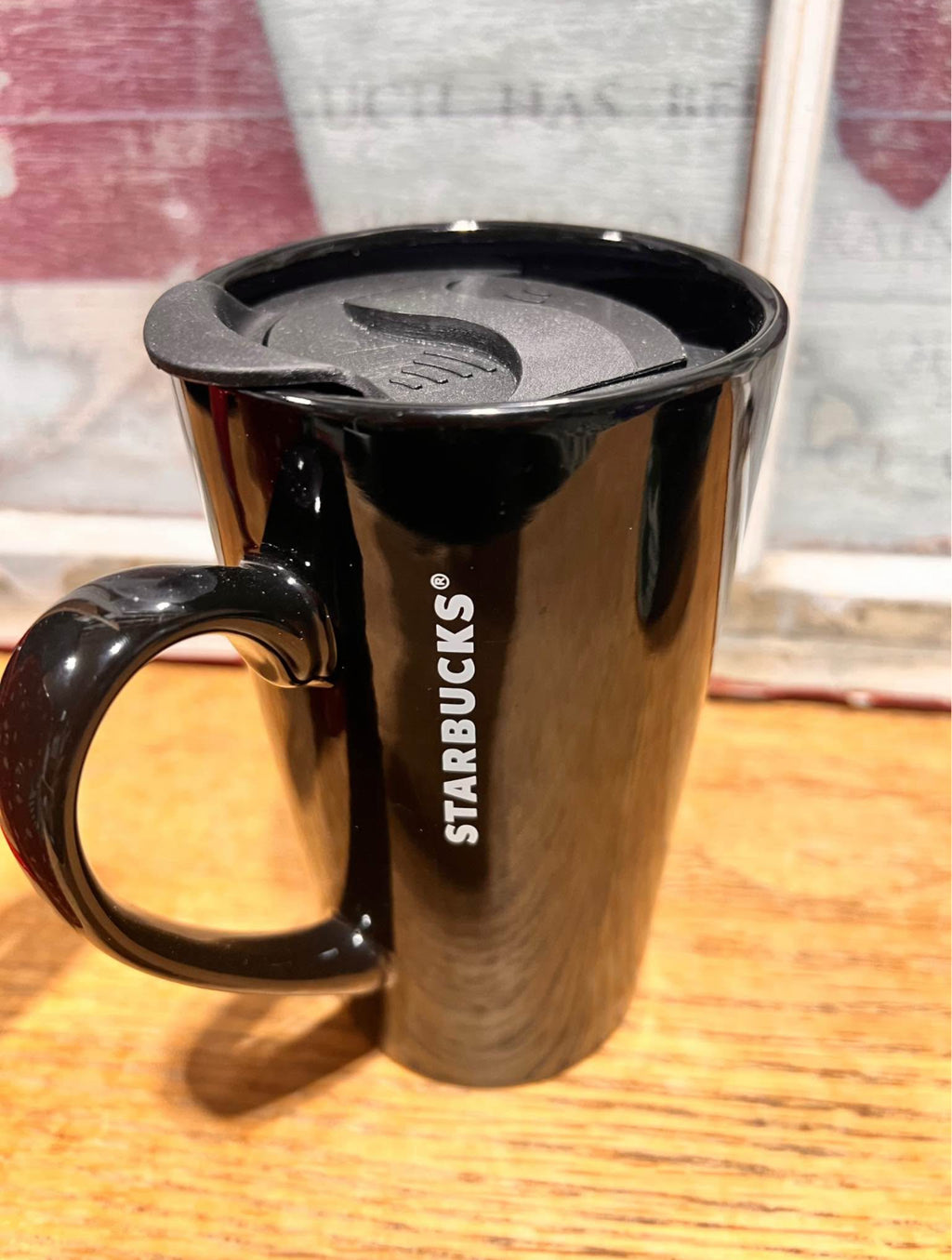 Starbucks Ceramic 14 oz Coffee Cup Travel Mug Set