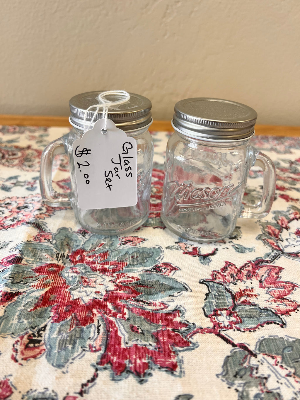Glass Mini Mason Jar Set