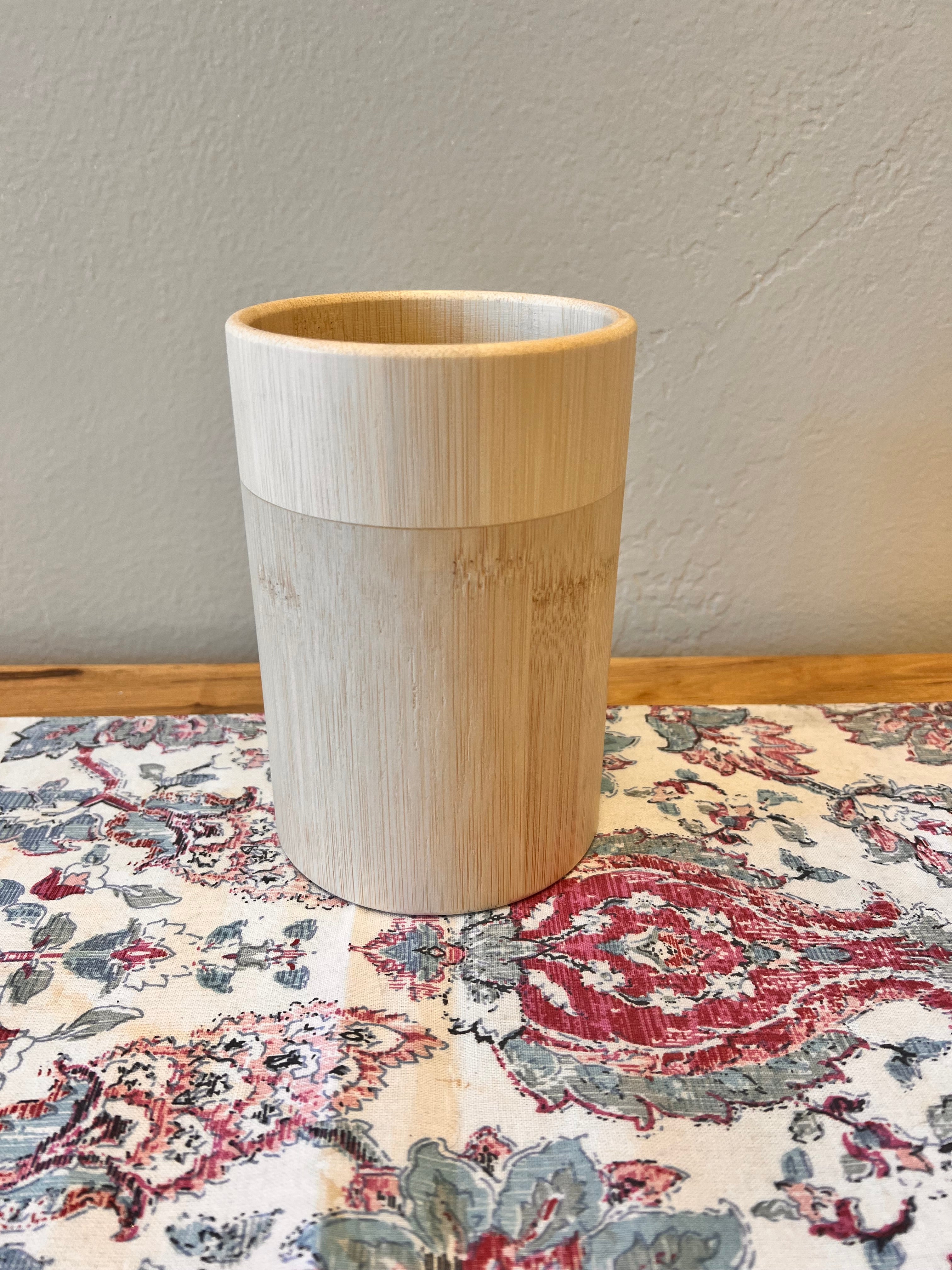 Bamboo Utensil Holder Set