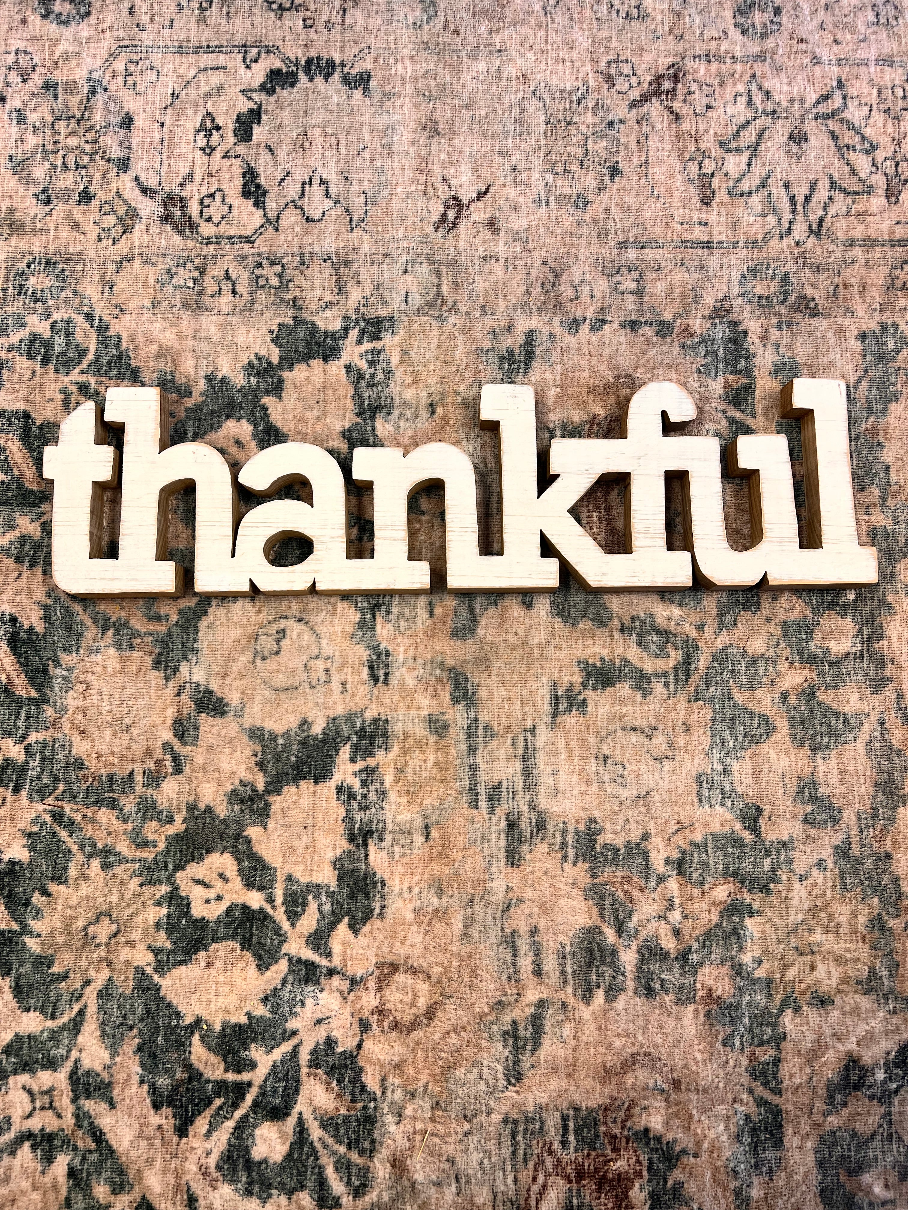 Rustic Thankful Sign