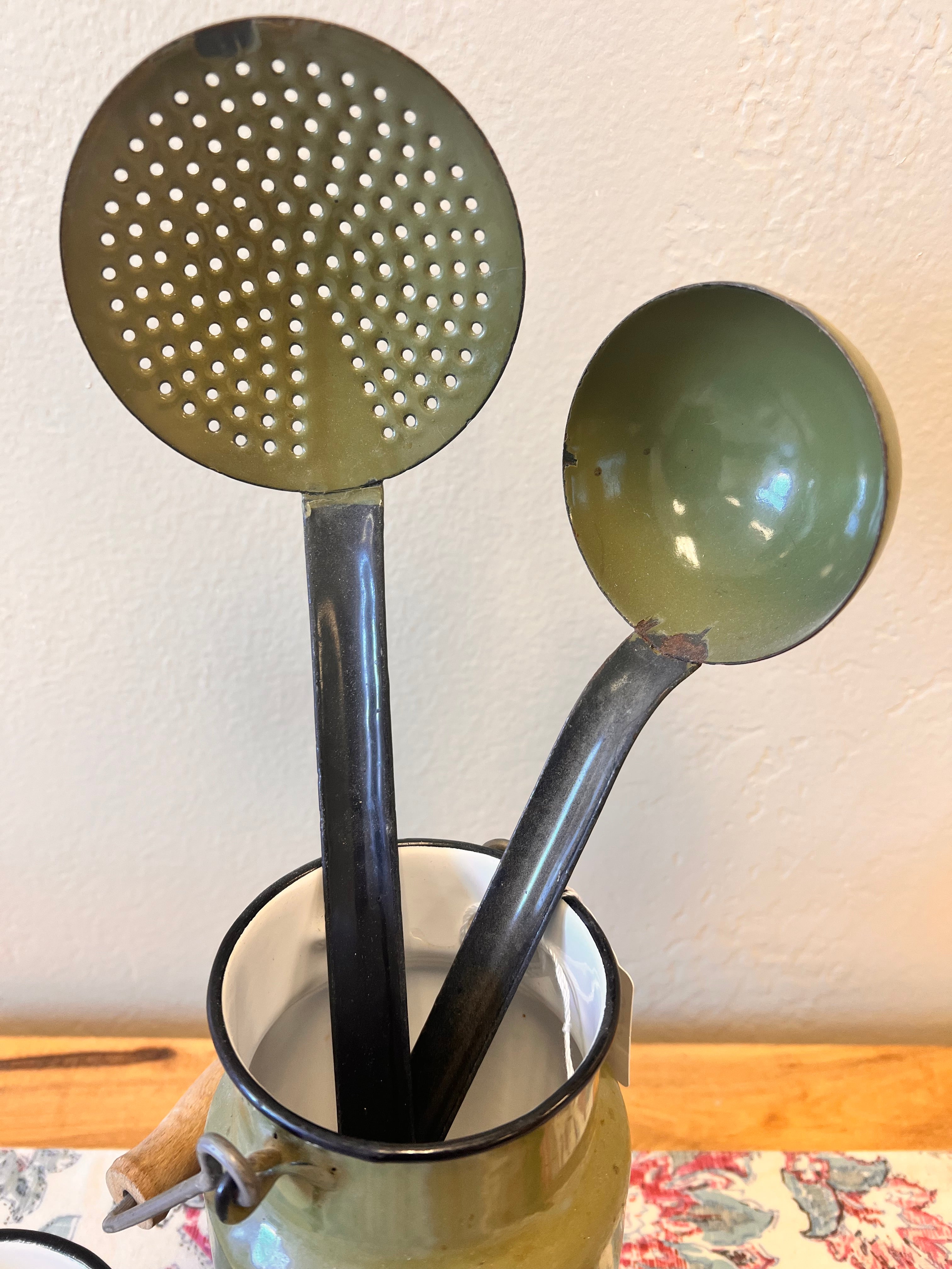 Vintage Enamel Set Made in Poland