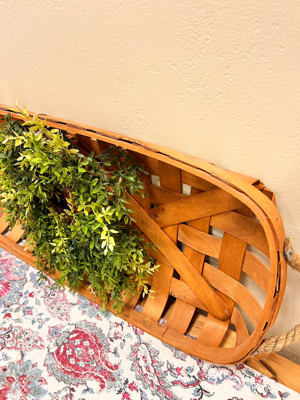 Farmhouse Tobacco Basket & Wreath
