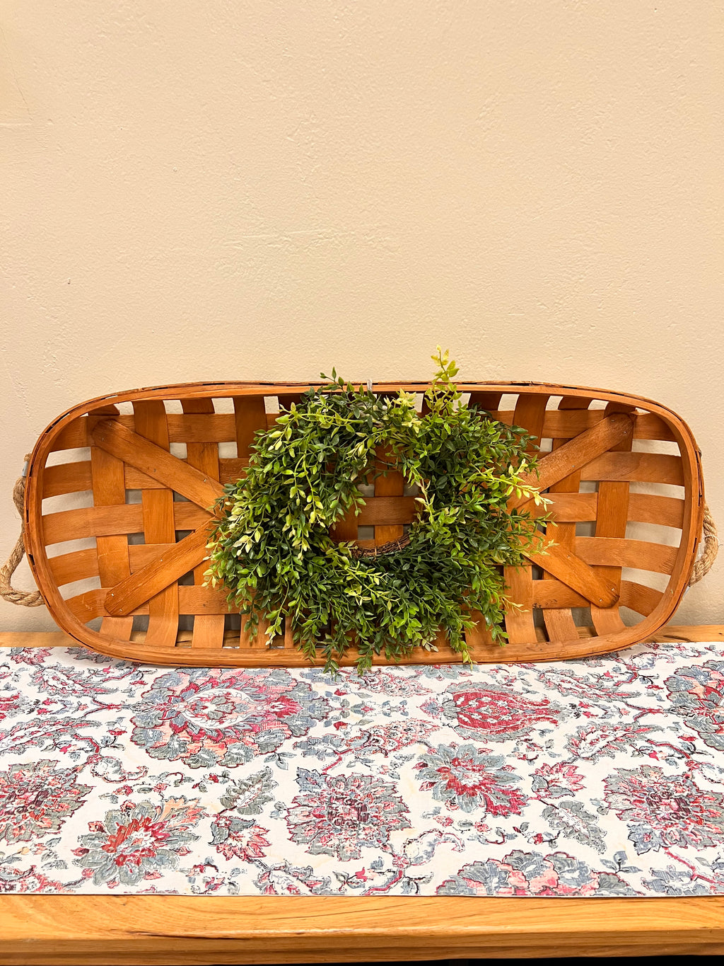 Farmhouse Tobacco Basket & Wreath