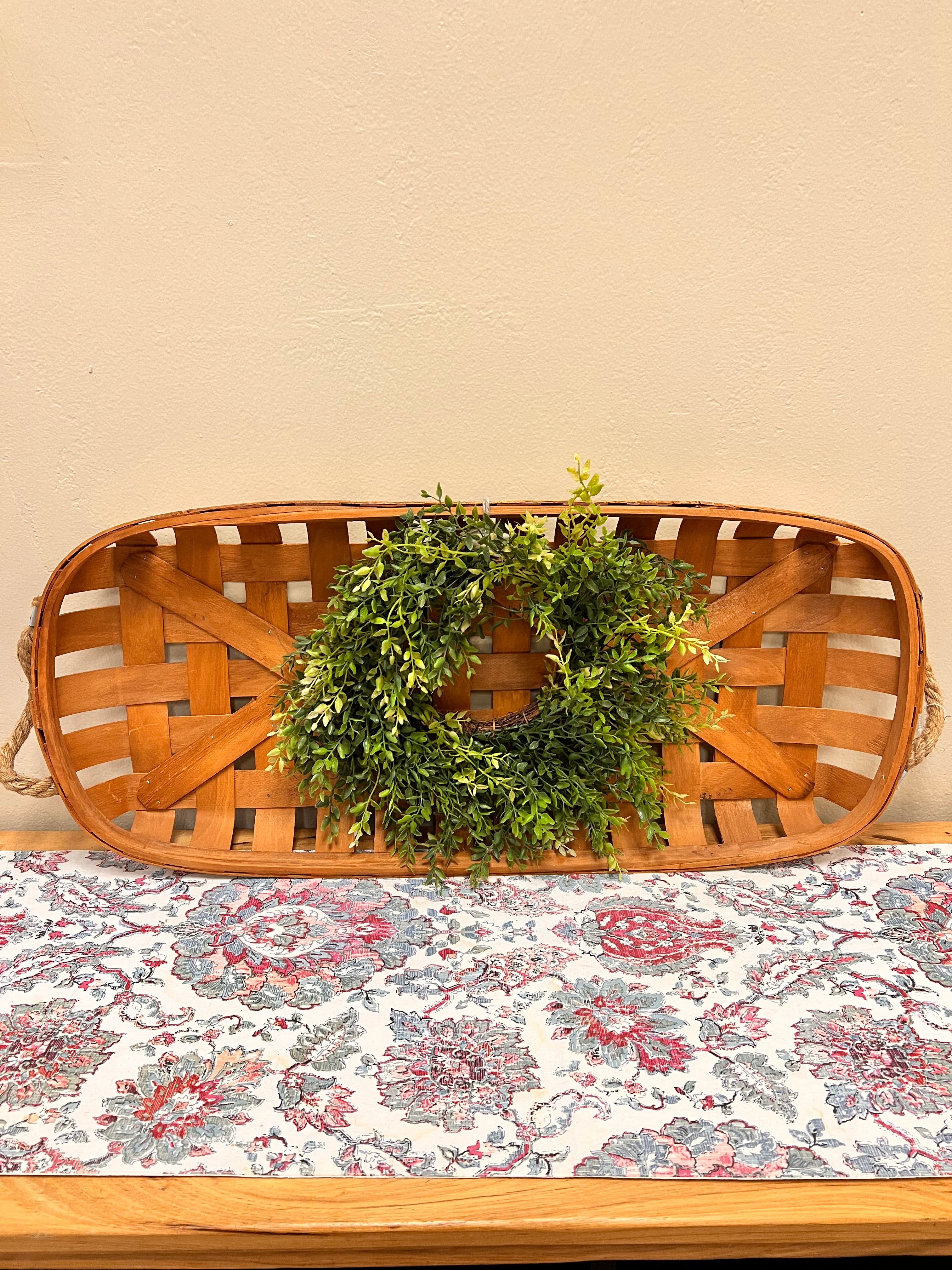 Farmhouse Tobacco Basket & Wreath