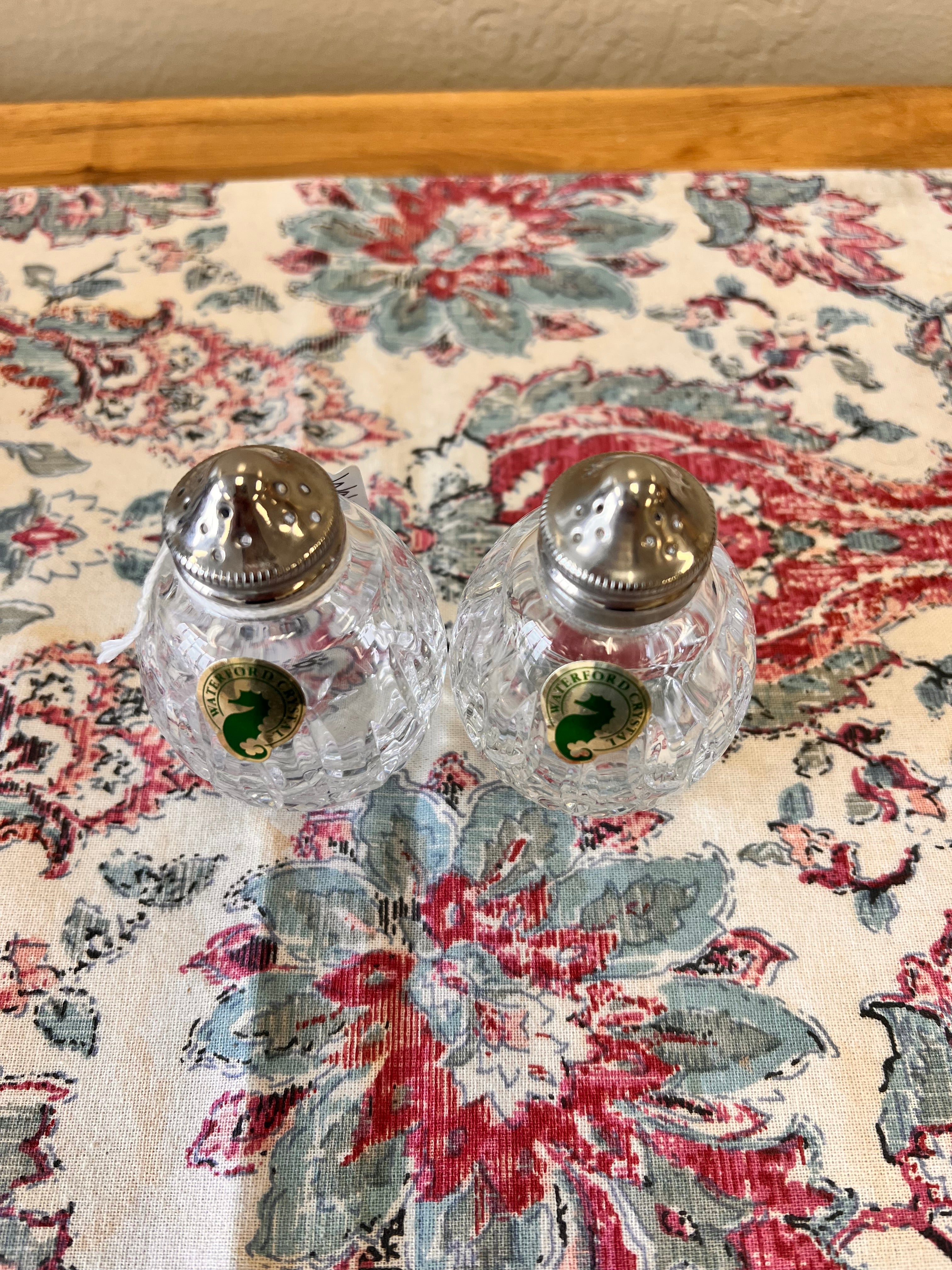 Waterford Round Crystal Shaker Set