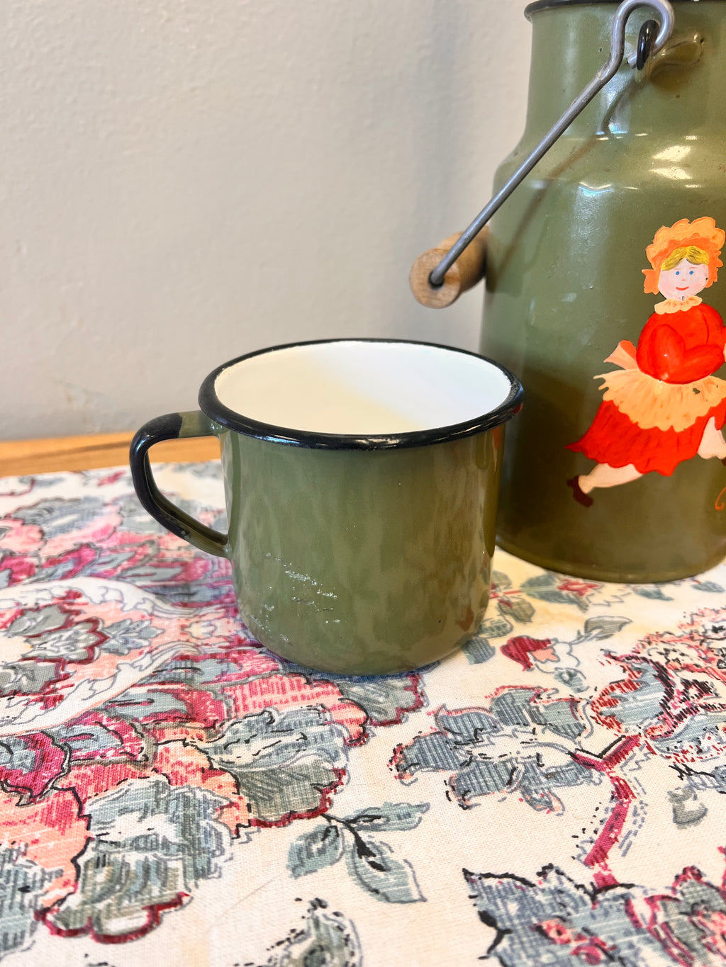 Vintage Enamel Set Made in Poland