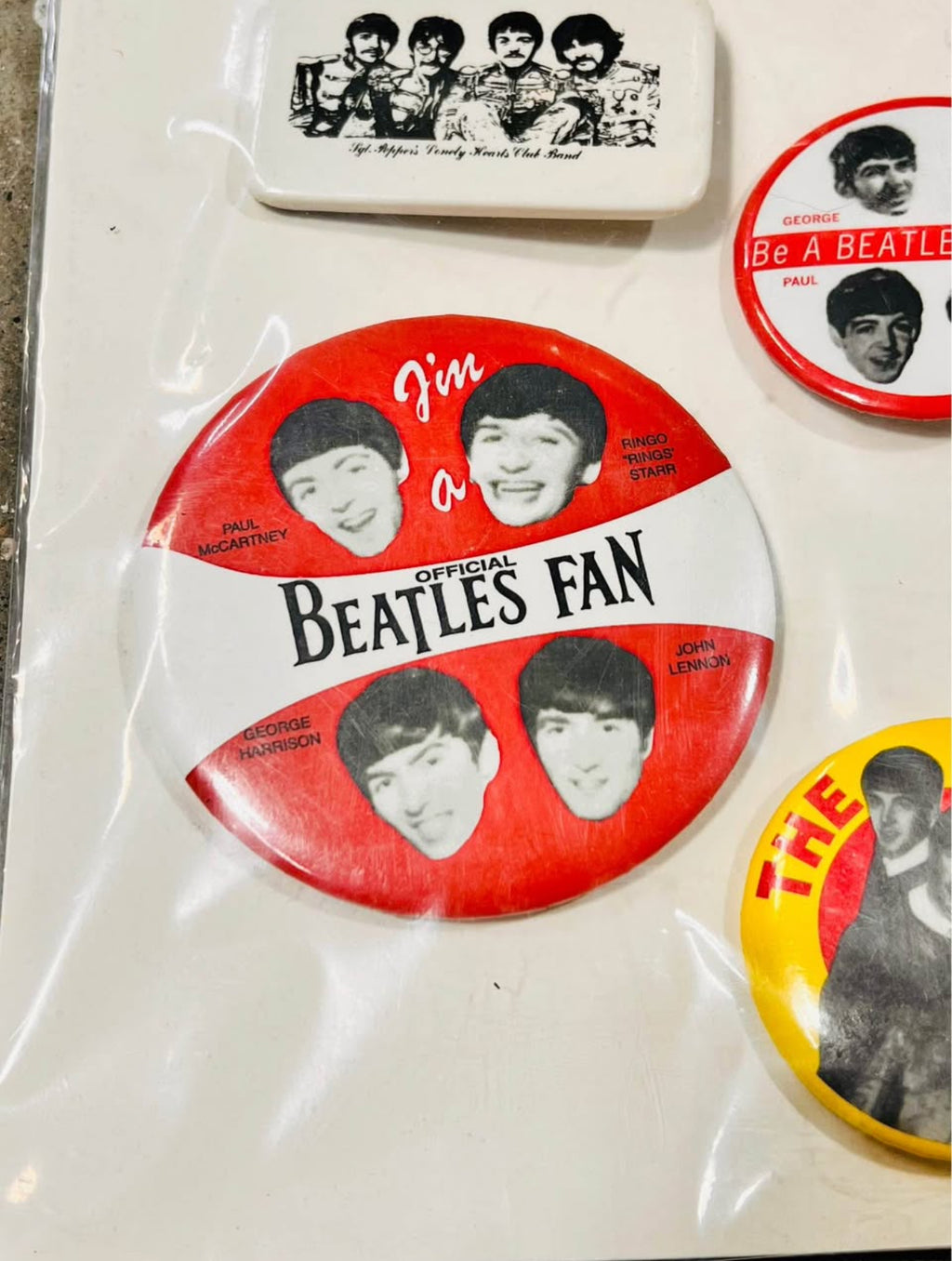 VTG Beatles Pins