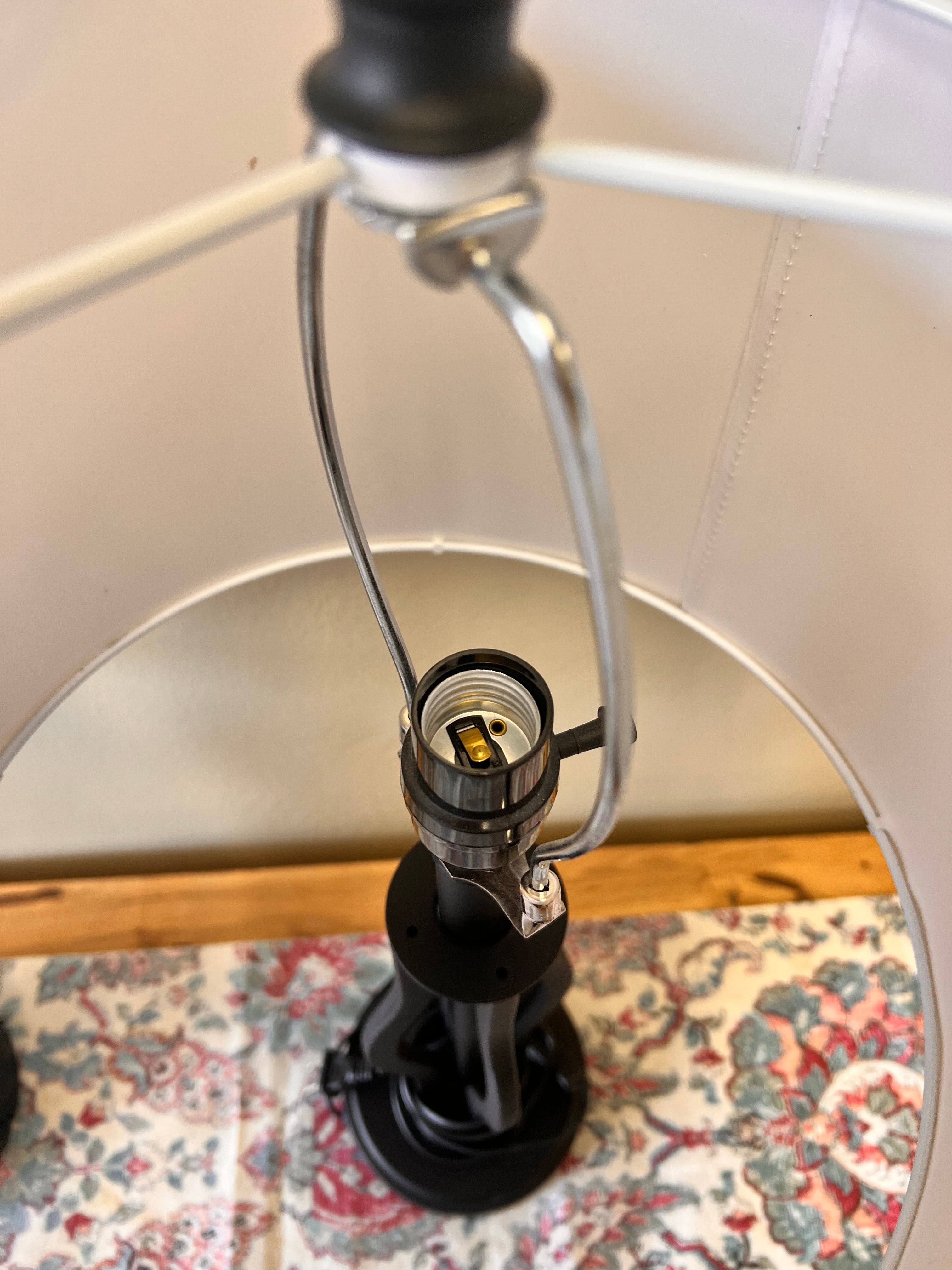 Black Table Lamp Set