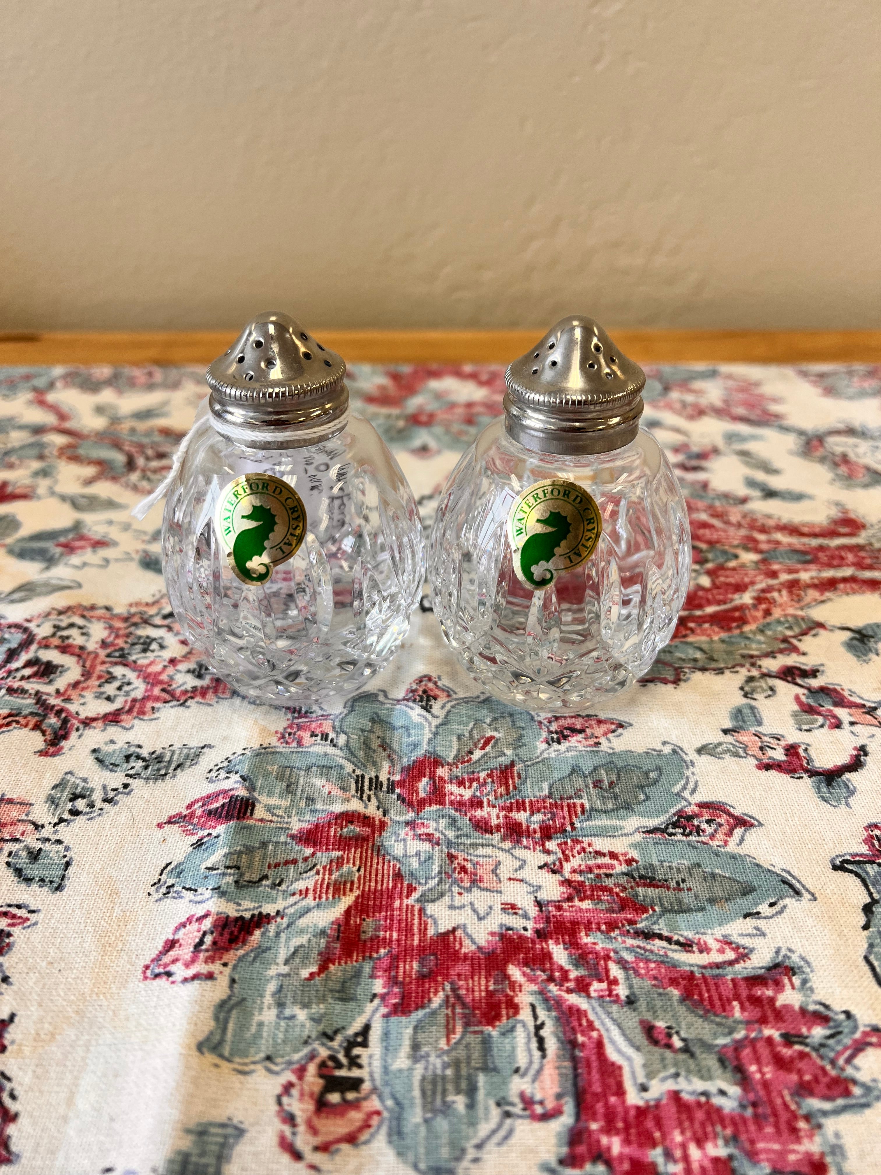 Waterford Round Crystal Shaker Set
