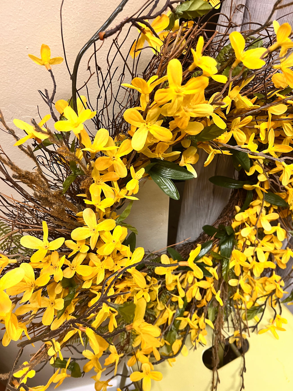 Yellow Flower Floral Wreath