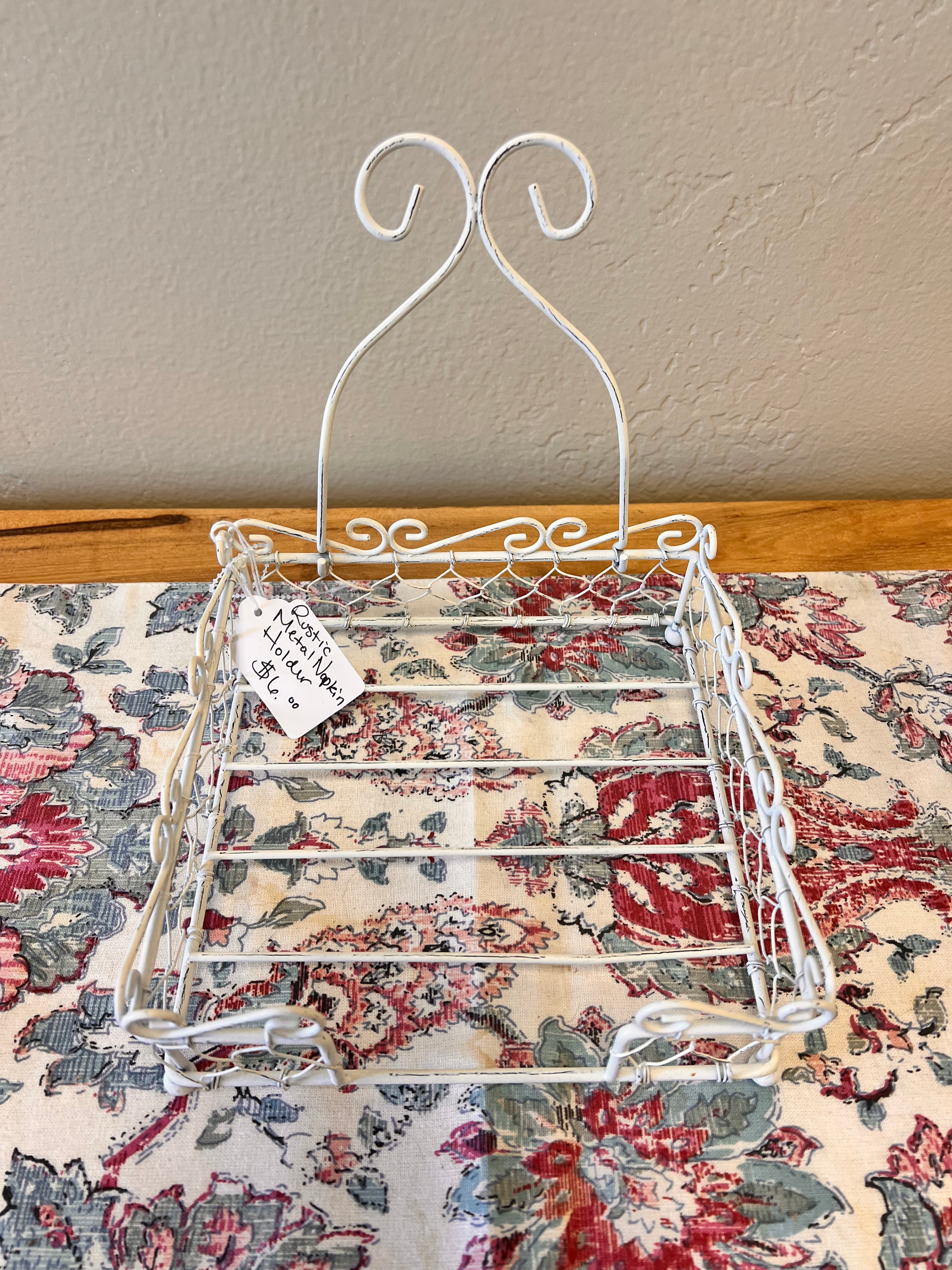 Rustic Metal Napkin Holder