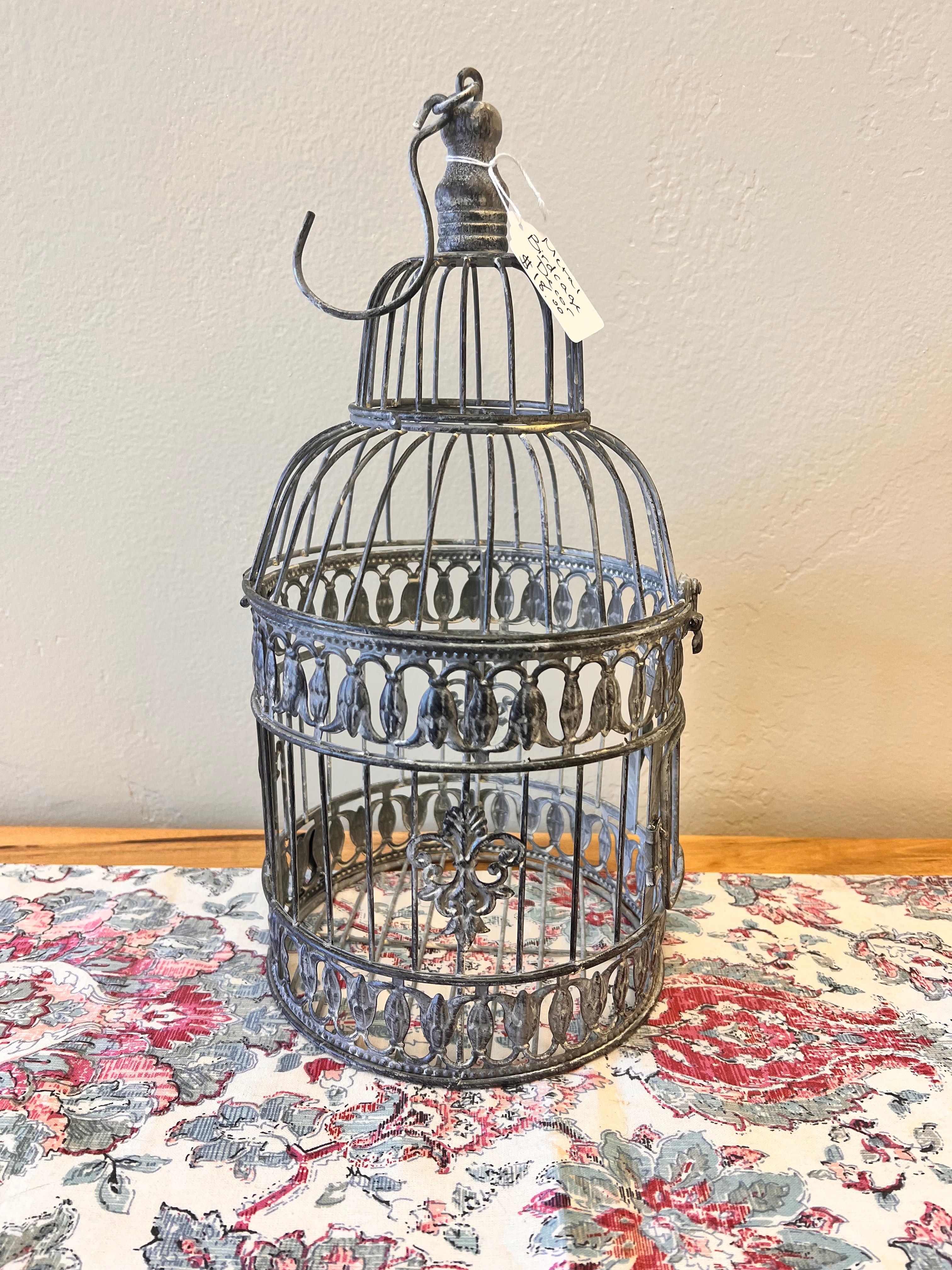 Large Metal Birdcage Decor