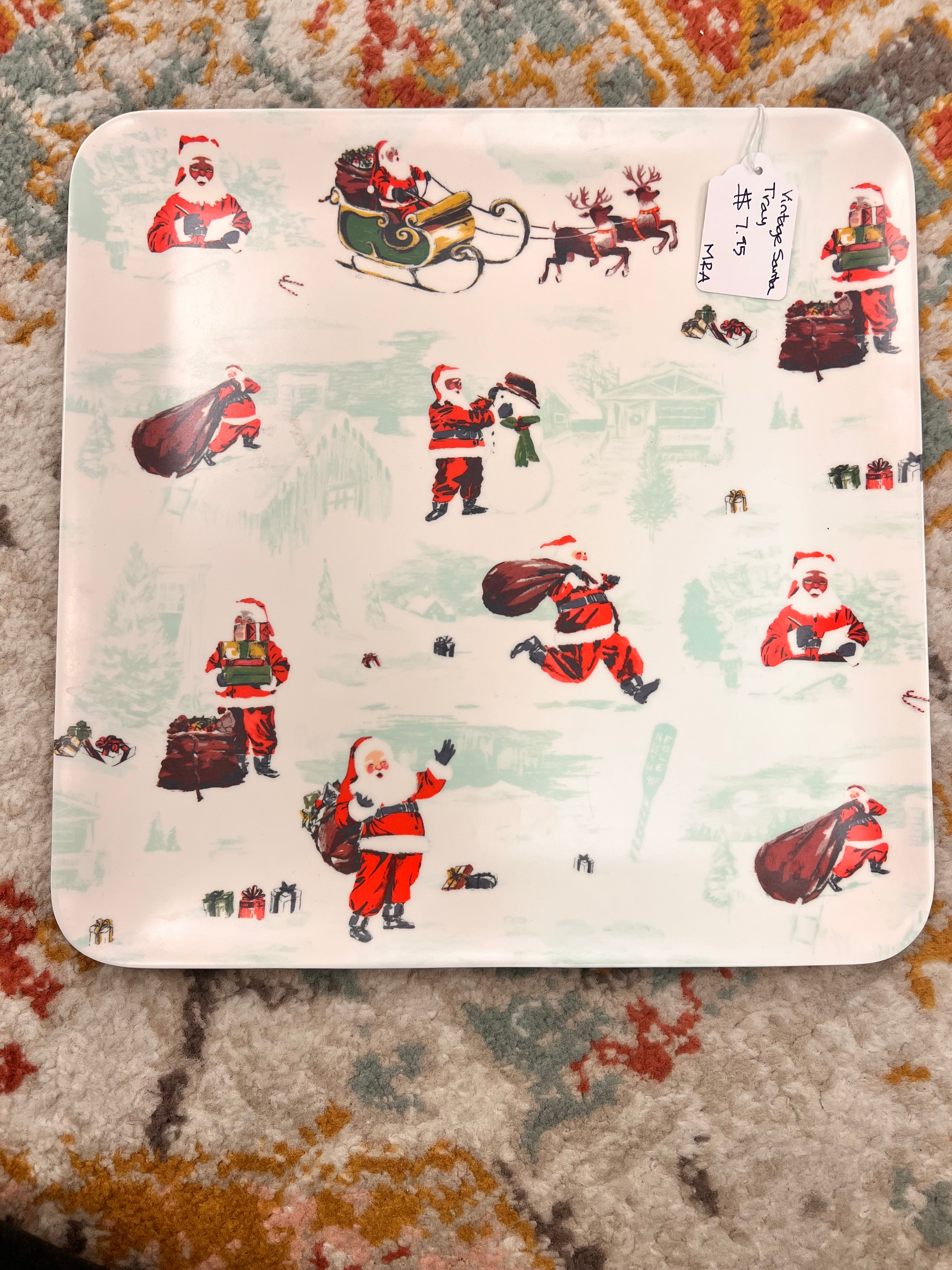 Vintage Santa Tray