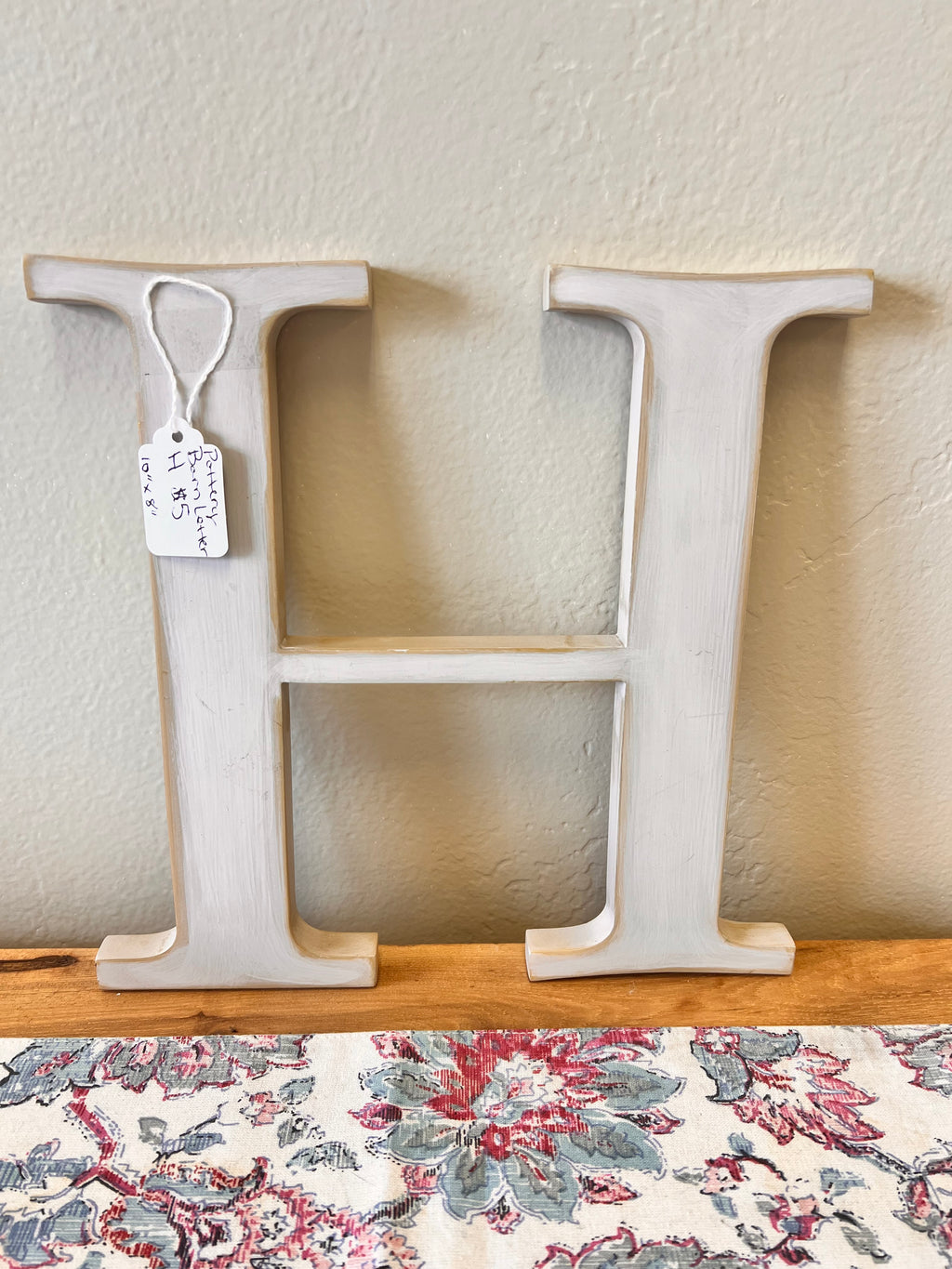 Pottery Barn Letter H 10”x8”