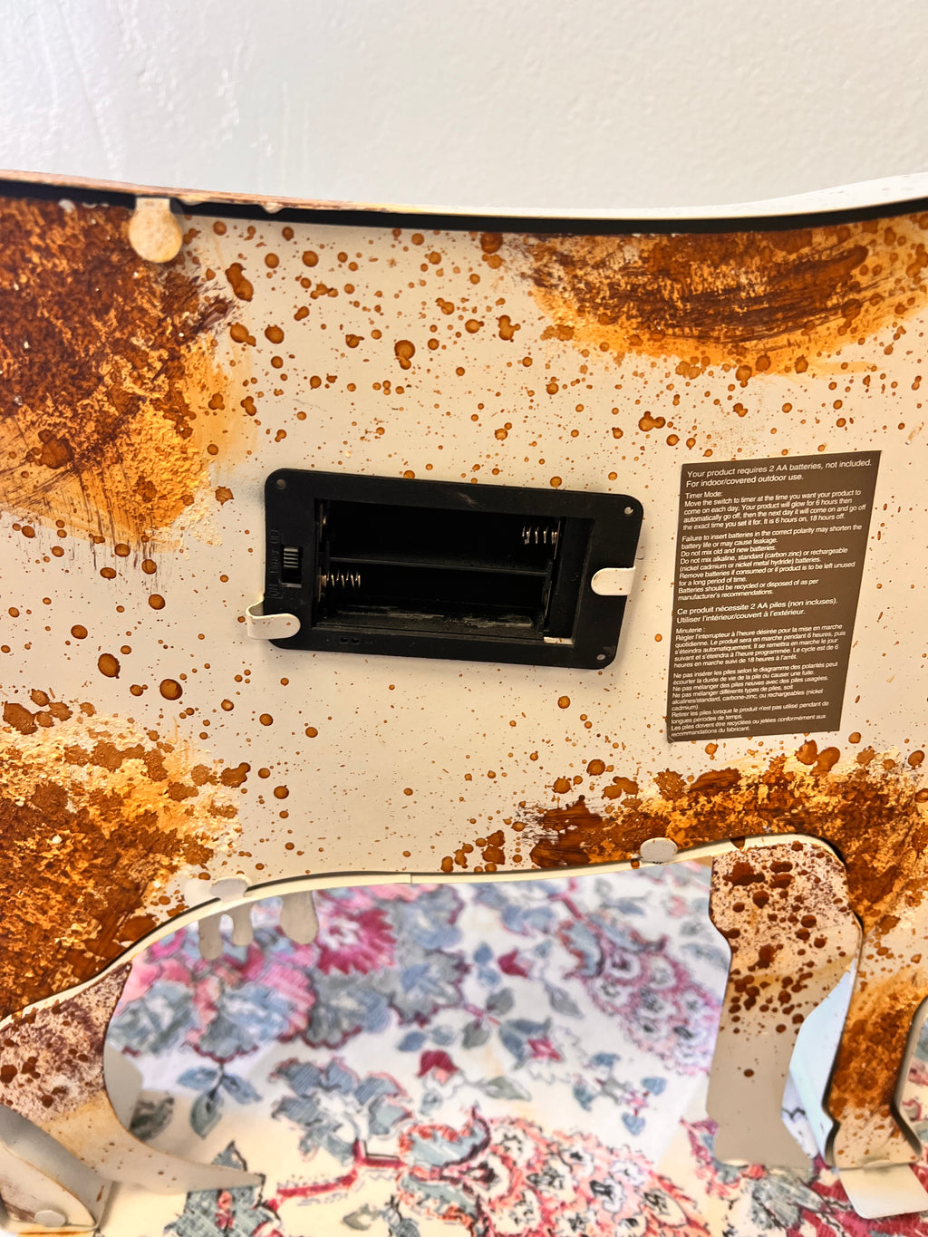 Pier 1 Rustic Light Up Metal Cow