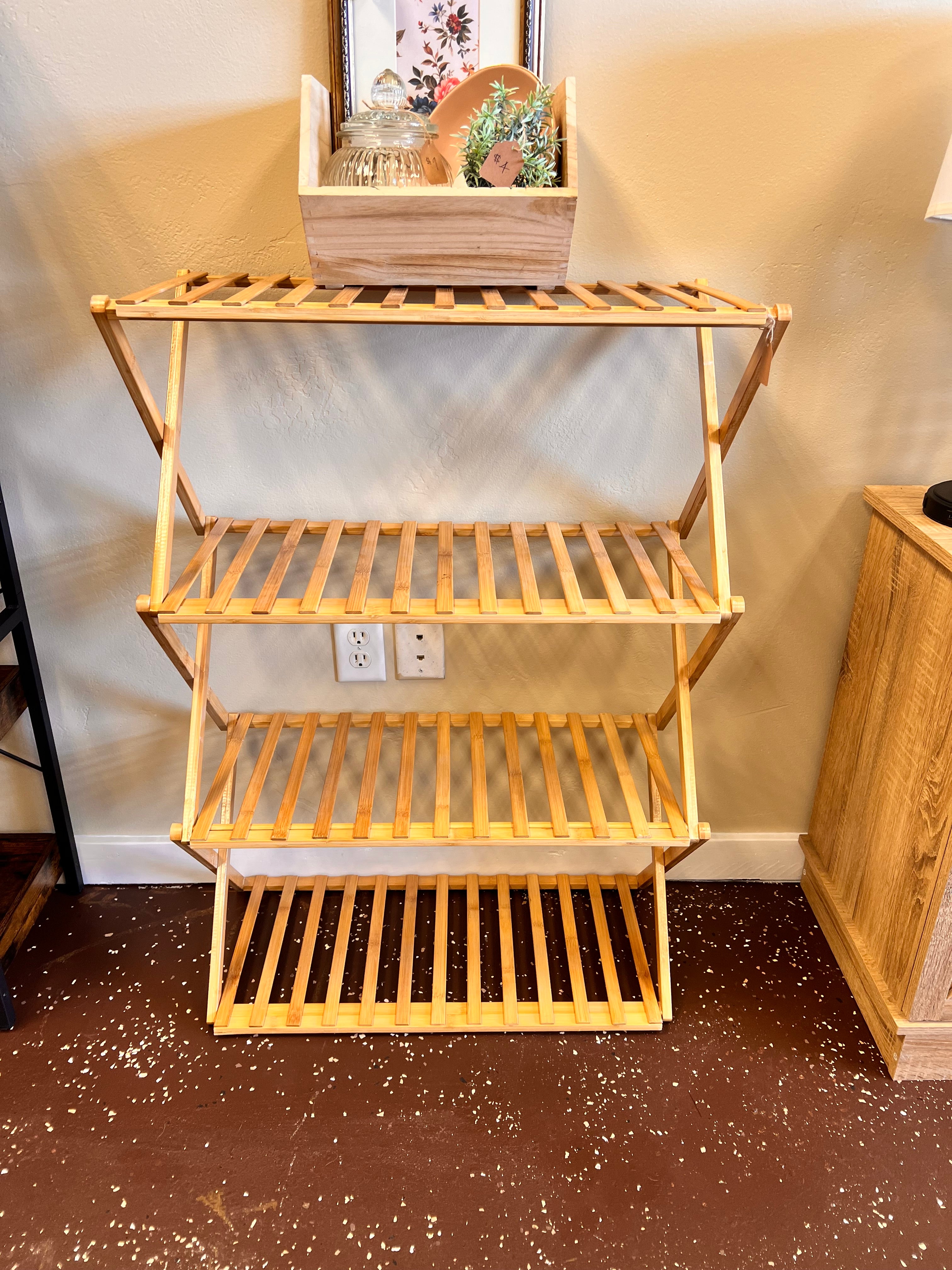 Foldable Wooden Shelf