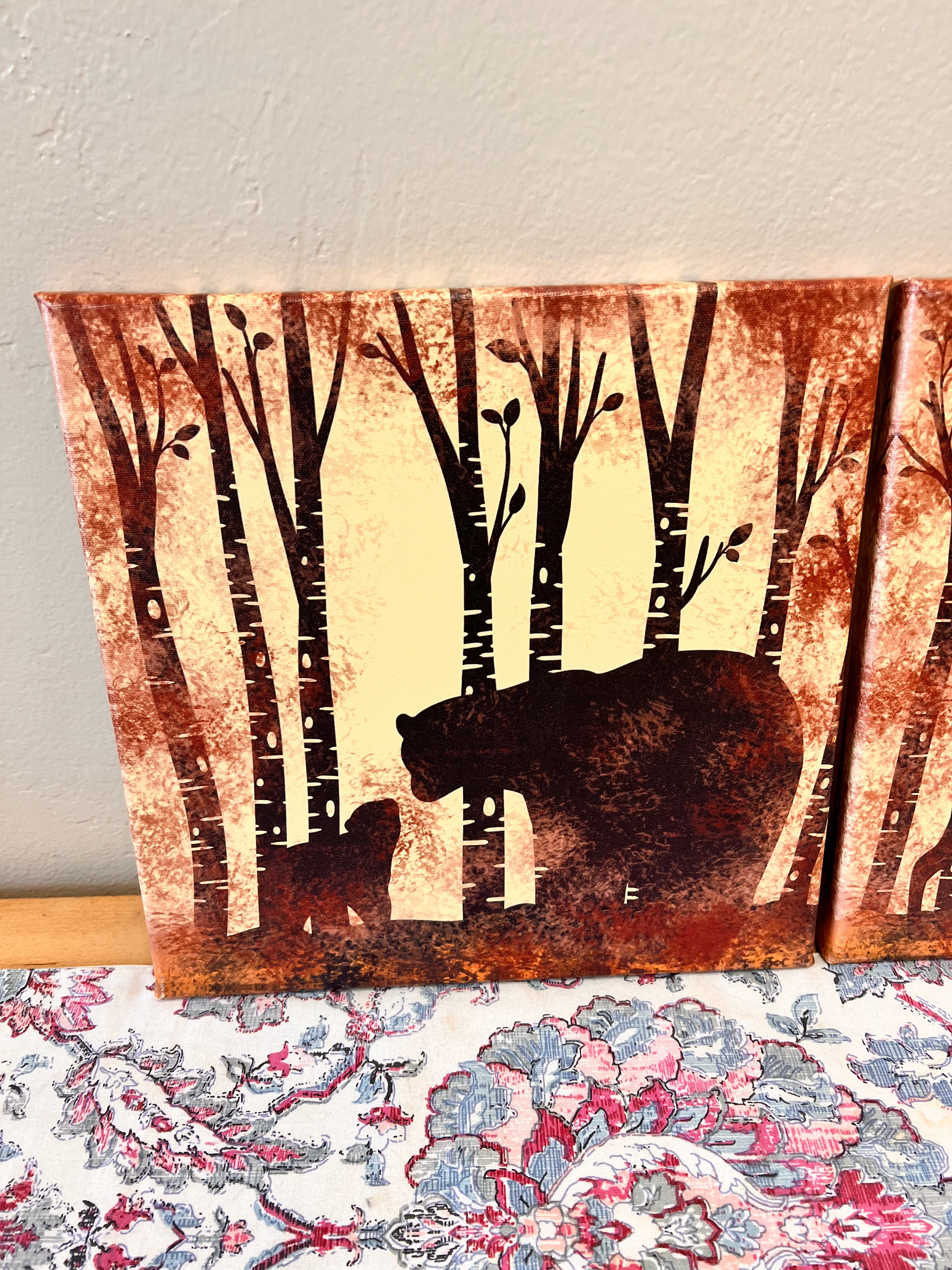 Animal Square Canvas Set of 3