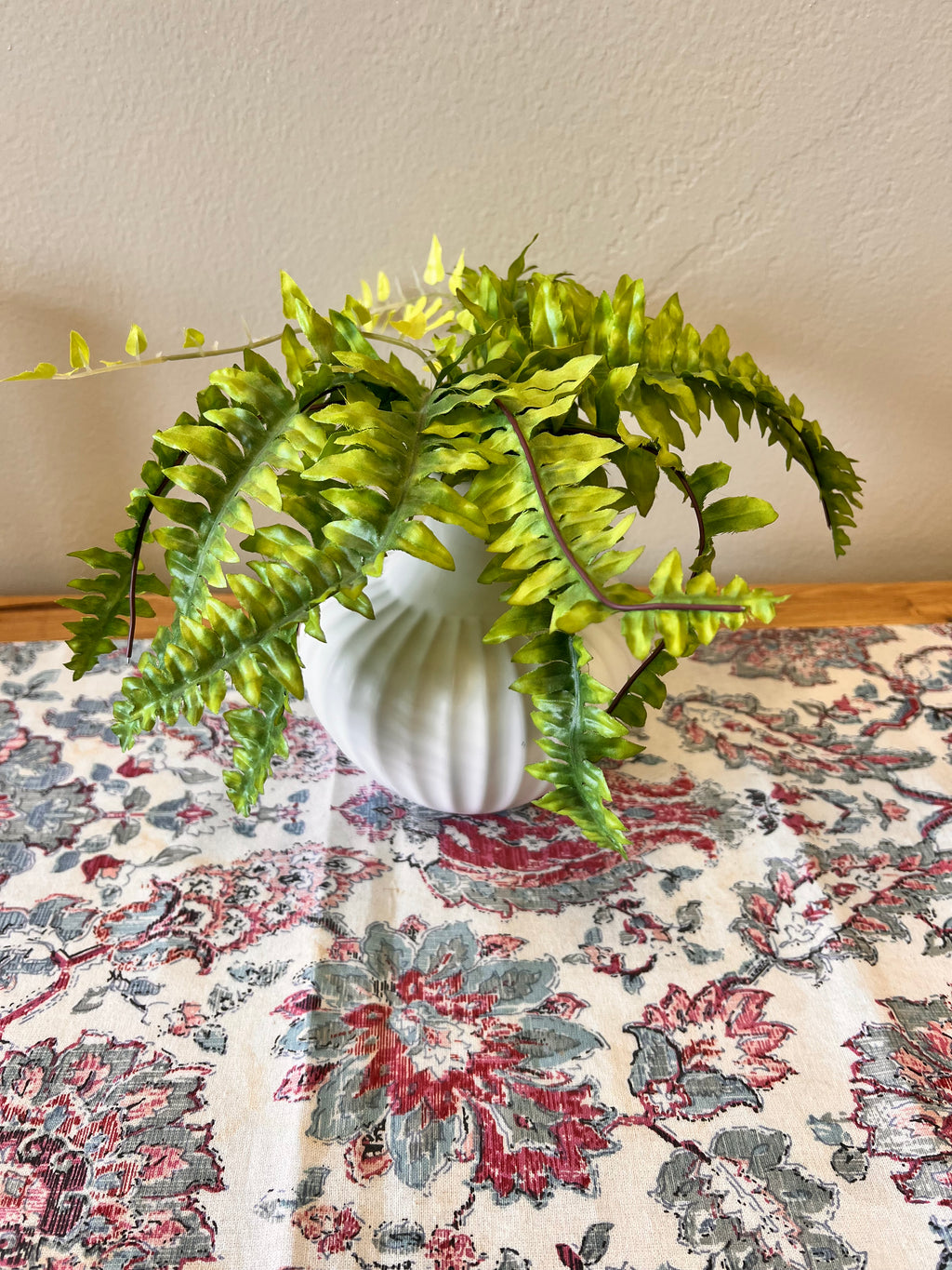 White Vase w/ Plant