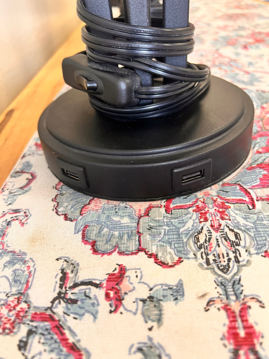 Black Table Lamp Set