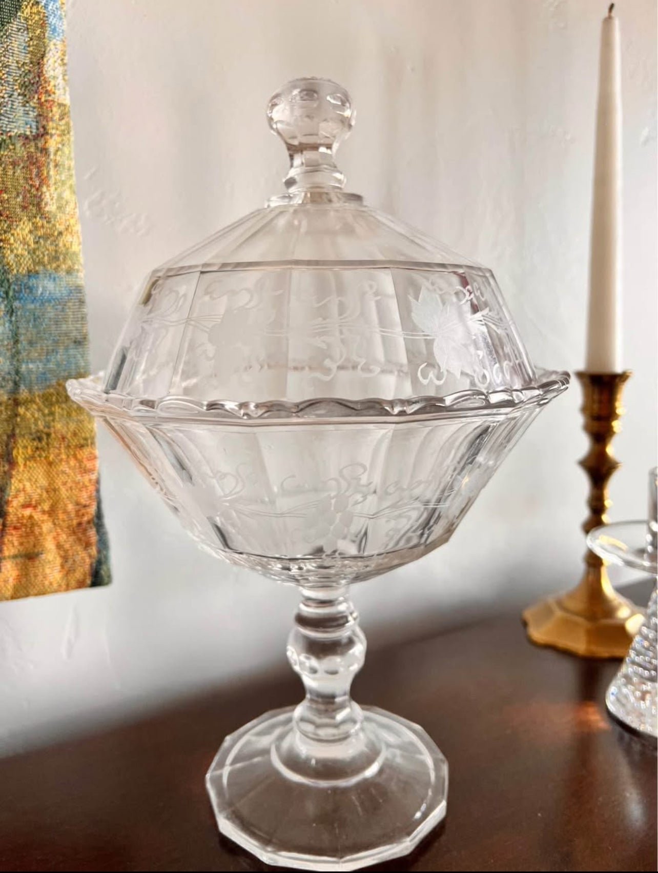 Antique Pedestal Dish