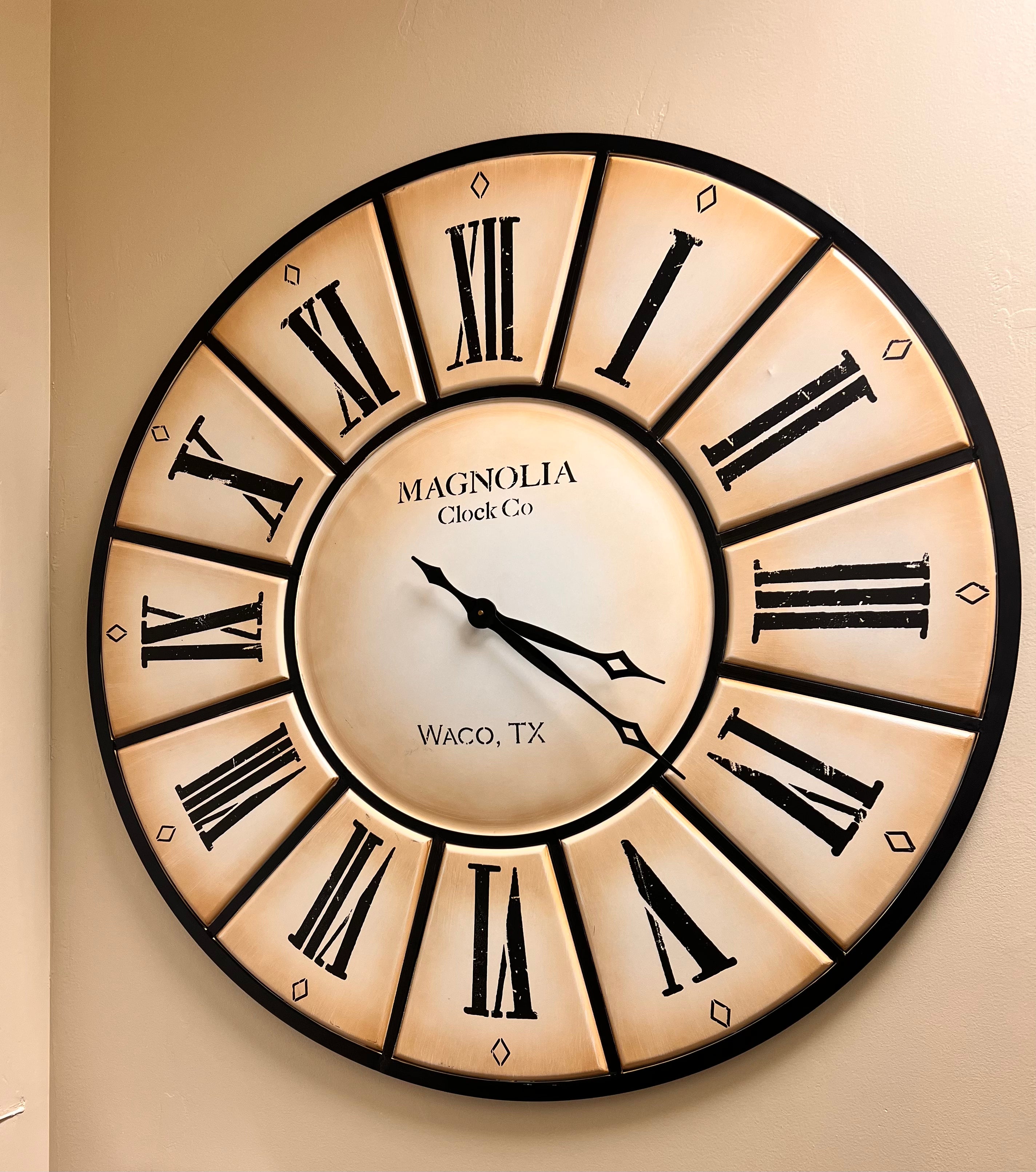 47” Magnolia Clock