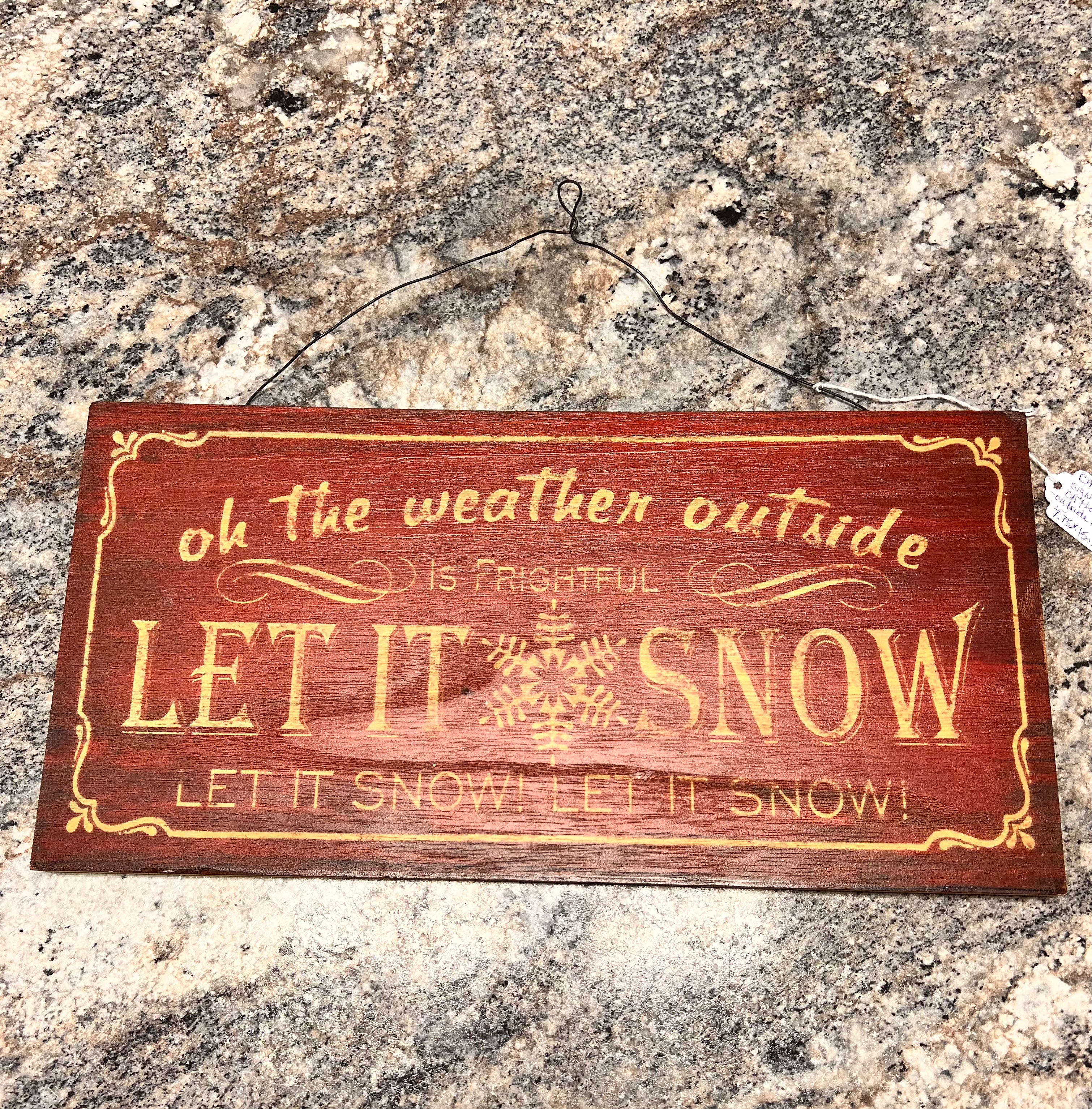 Let it Snow Sign