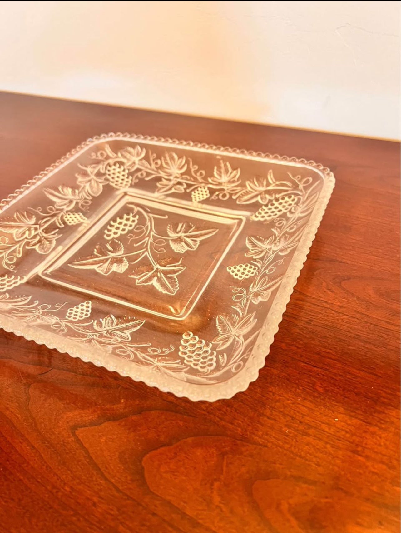 Antique 1890s Pressed Glass Dish