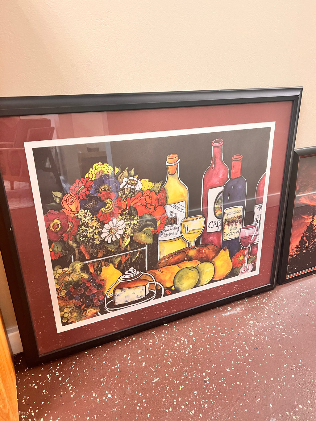 Beautiful Framed Art Print 30”x36” Signed Kate Larsson