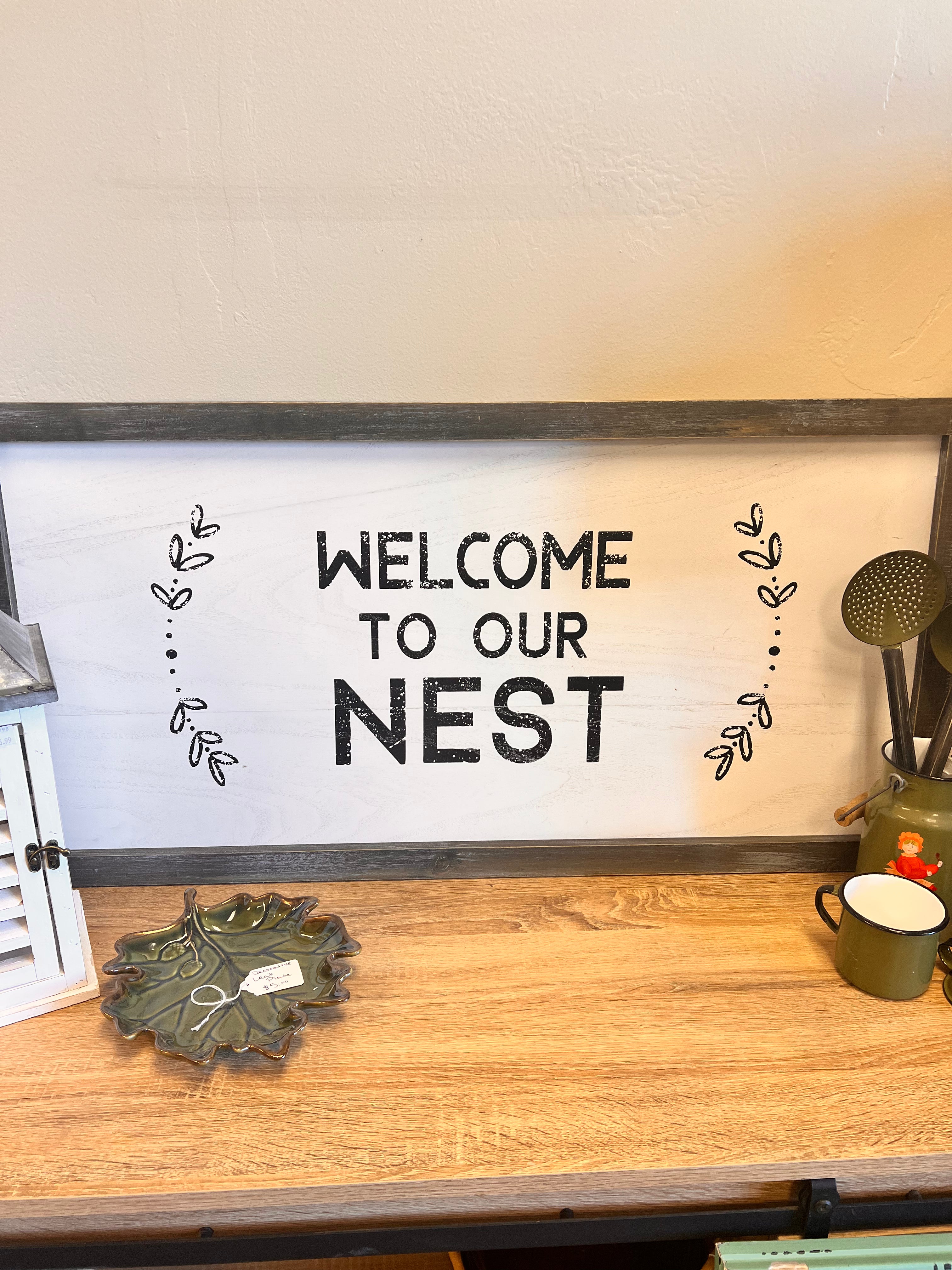 Welcome to our Nest Sign