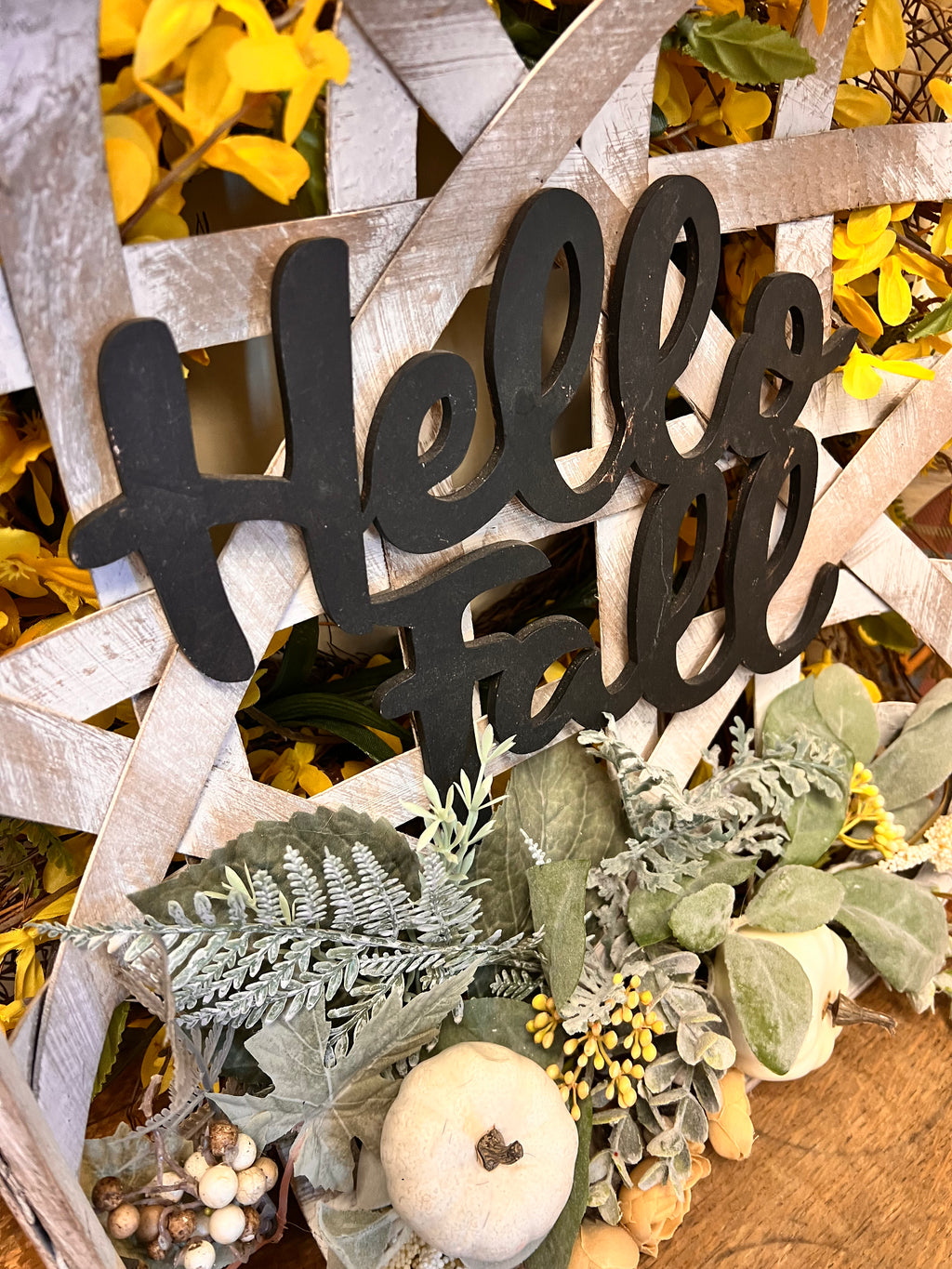 Fall Tobacco Basket Decor