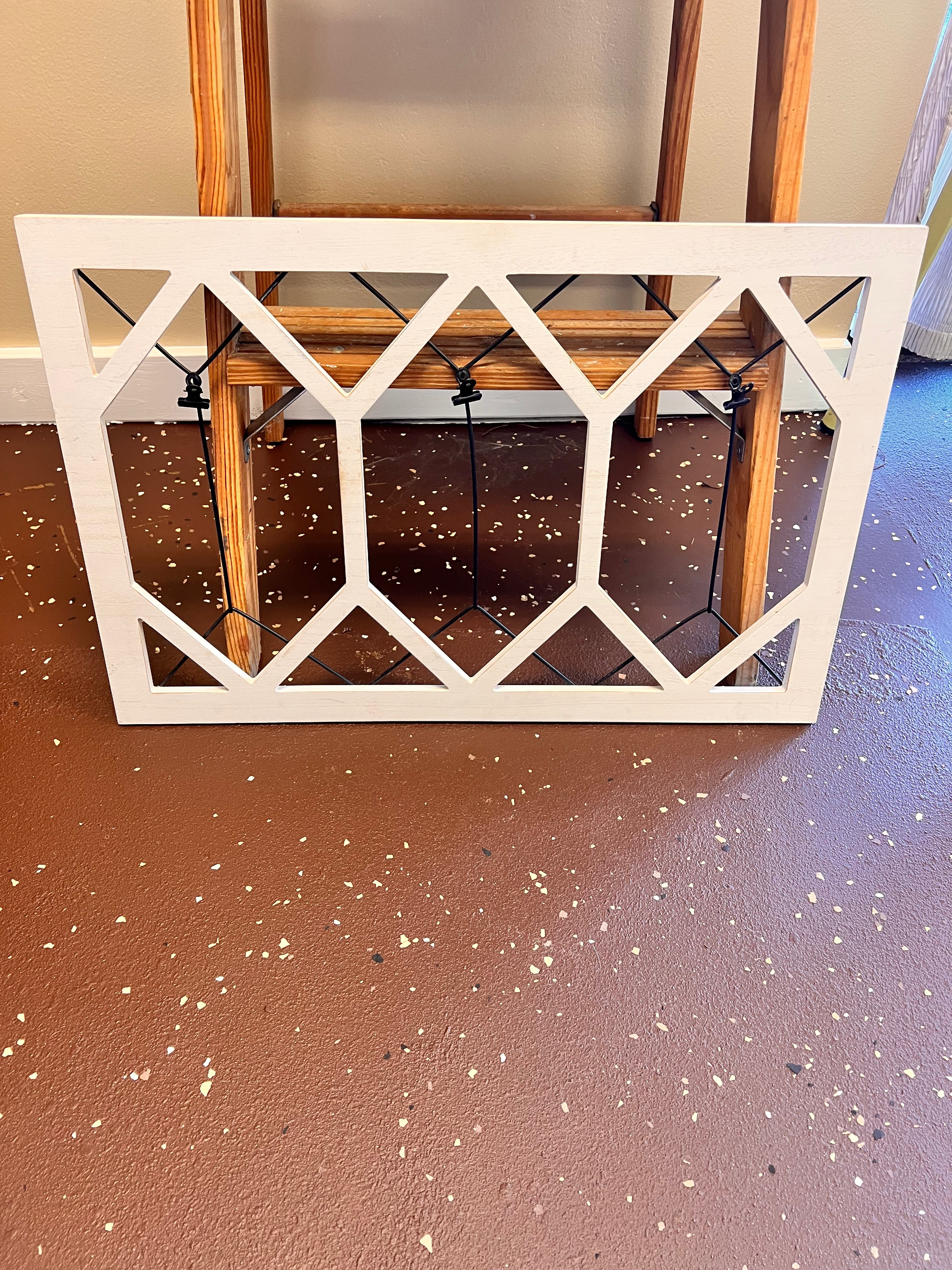 White Wood Picture Holder