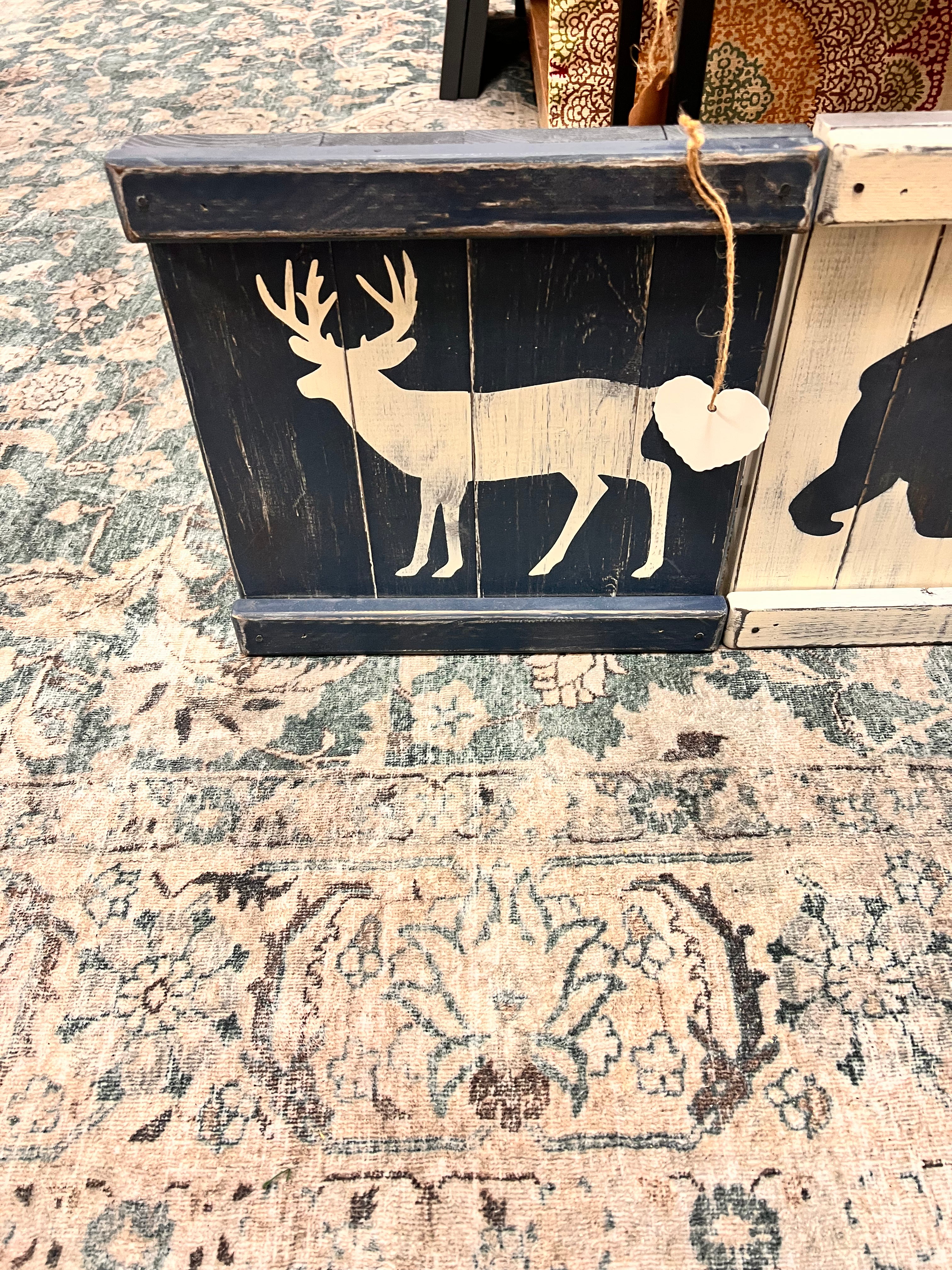 Wooden Animal Decor Set