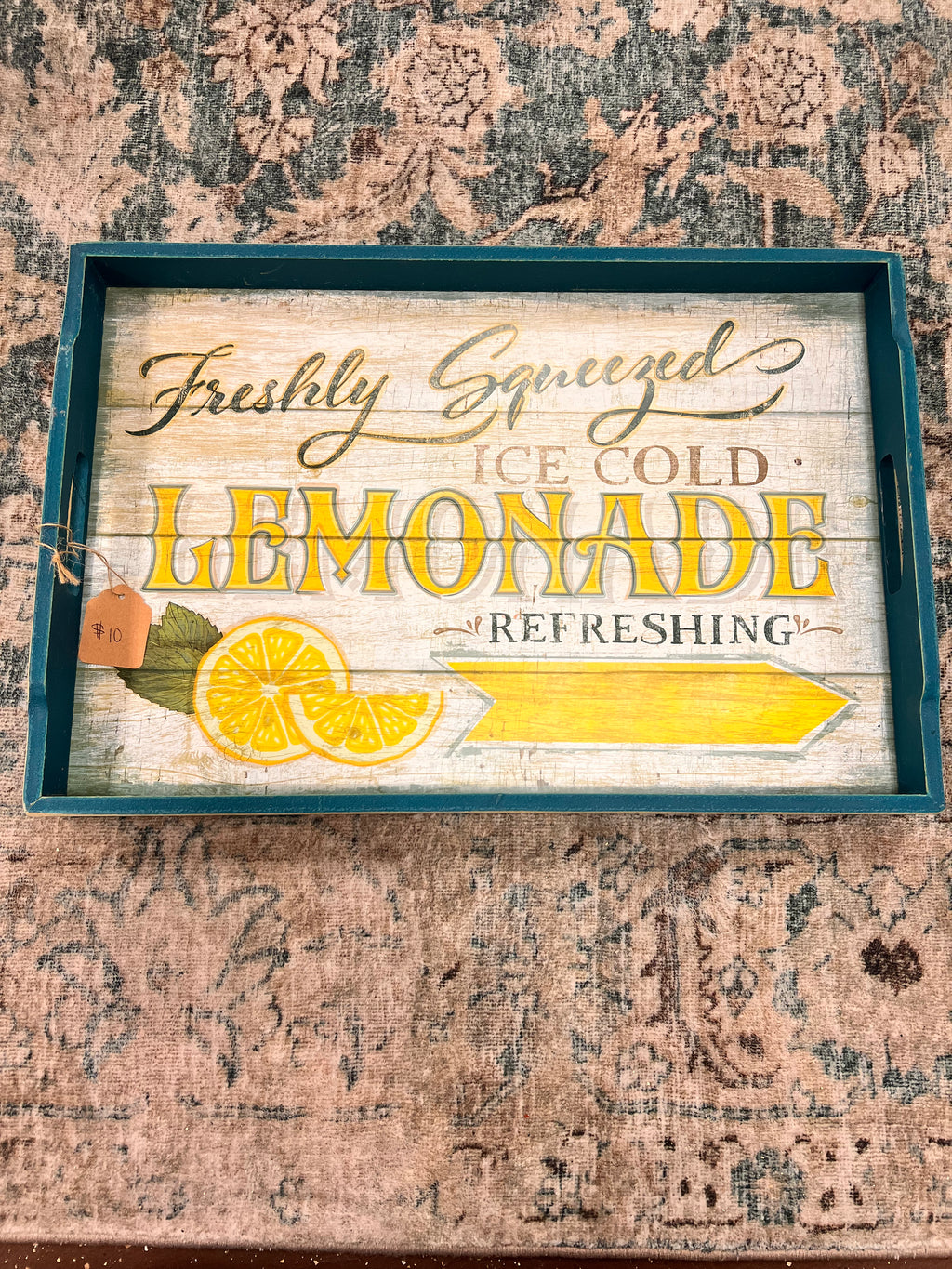 Blue Lemonade Tray