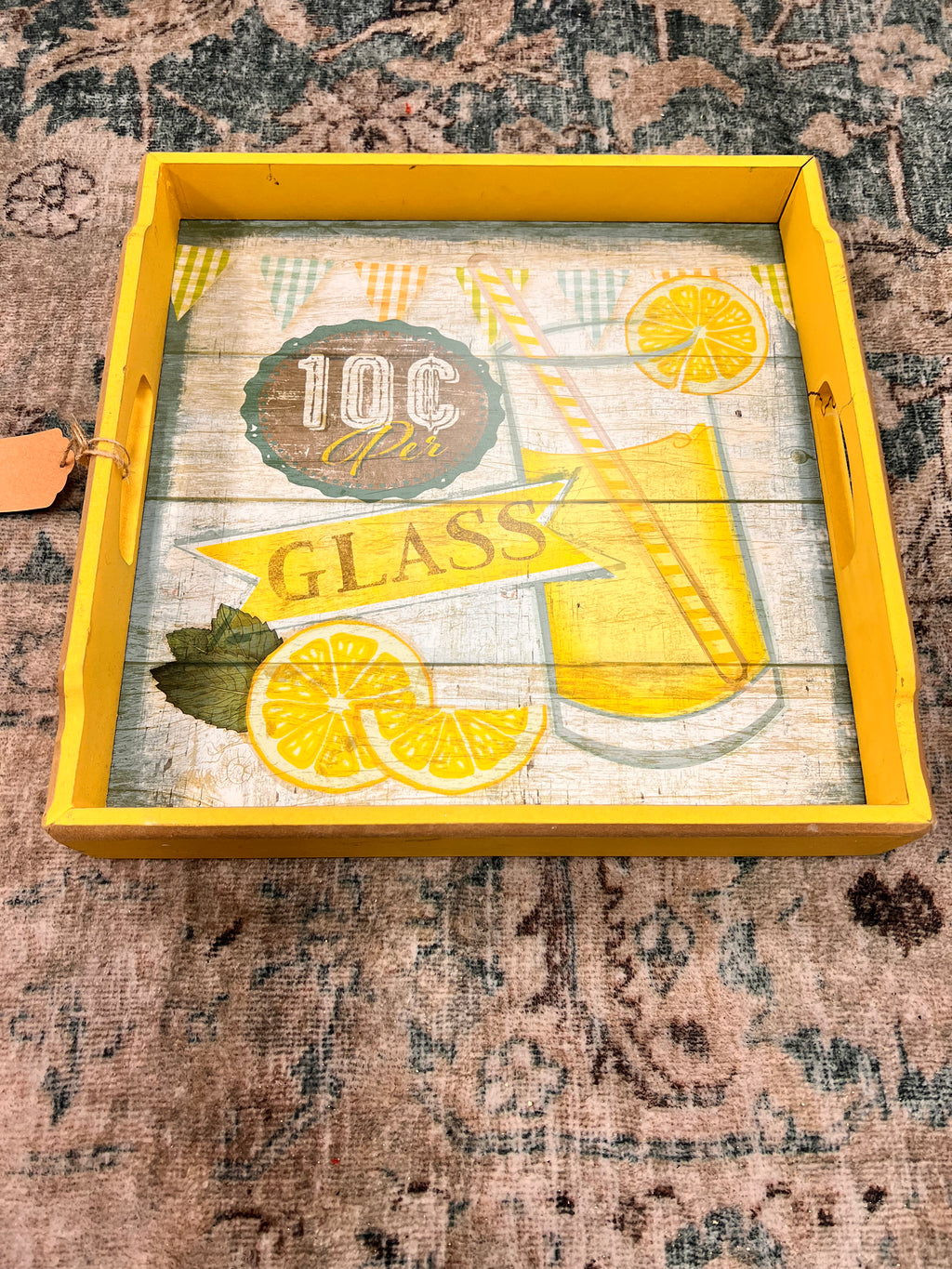 Yellow Lemonade Tray