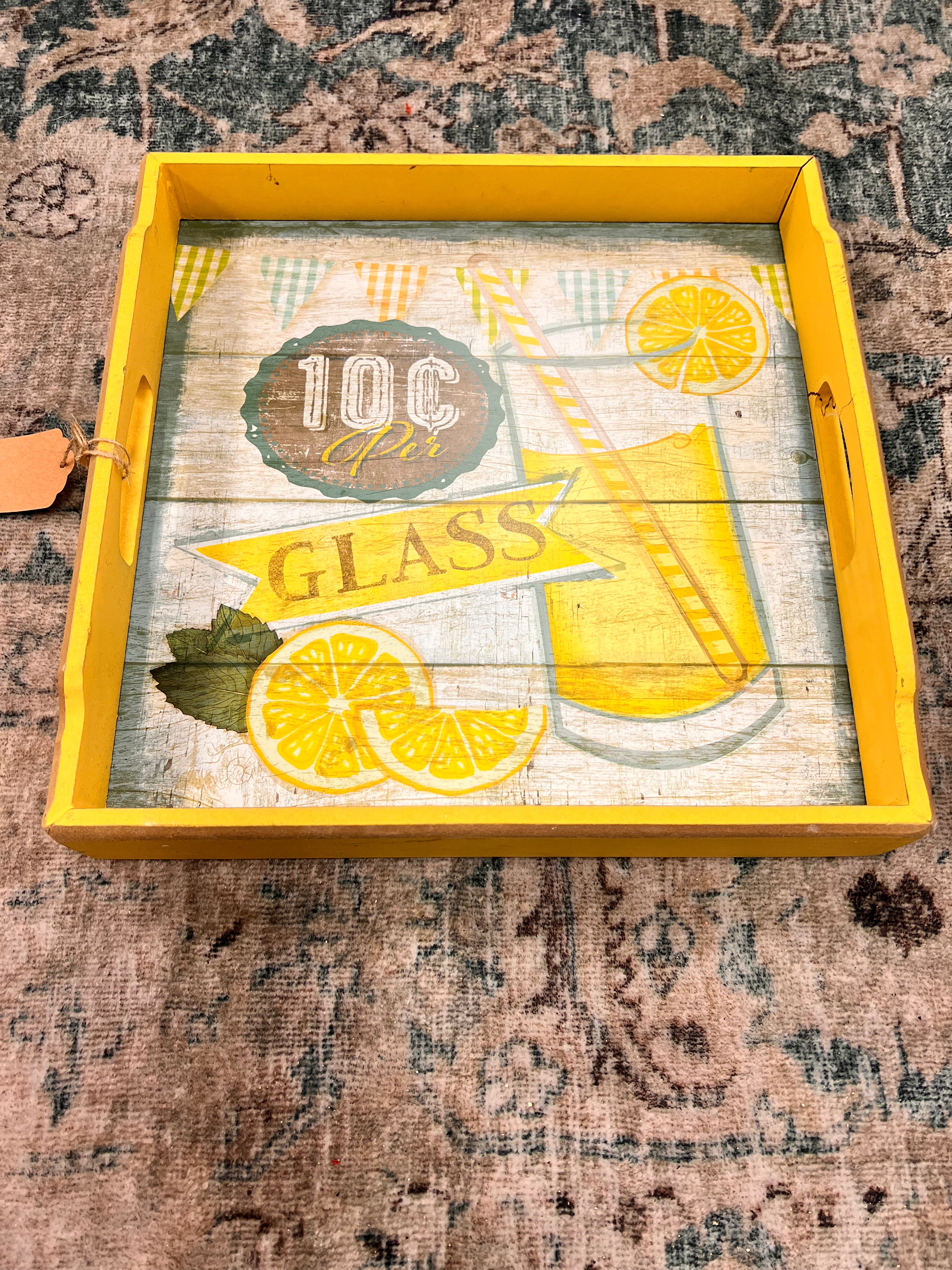 Yellow Lemonade Tray