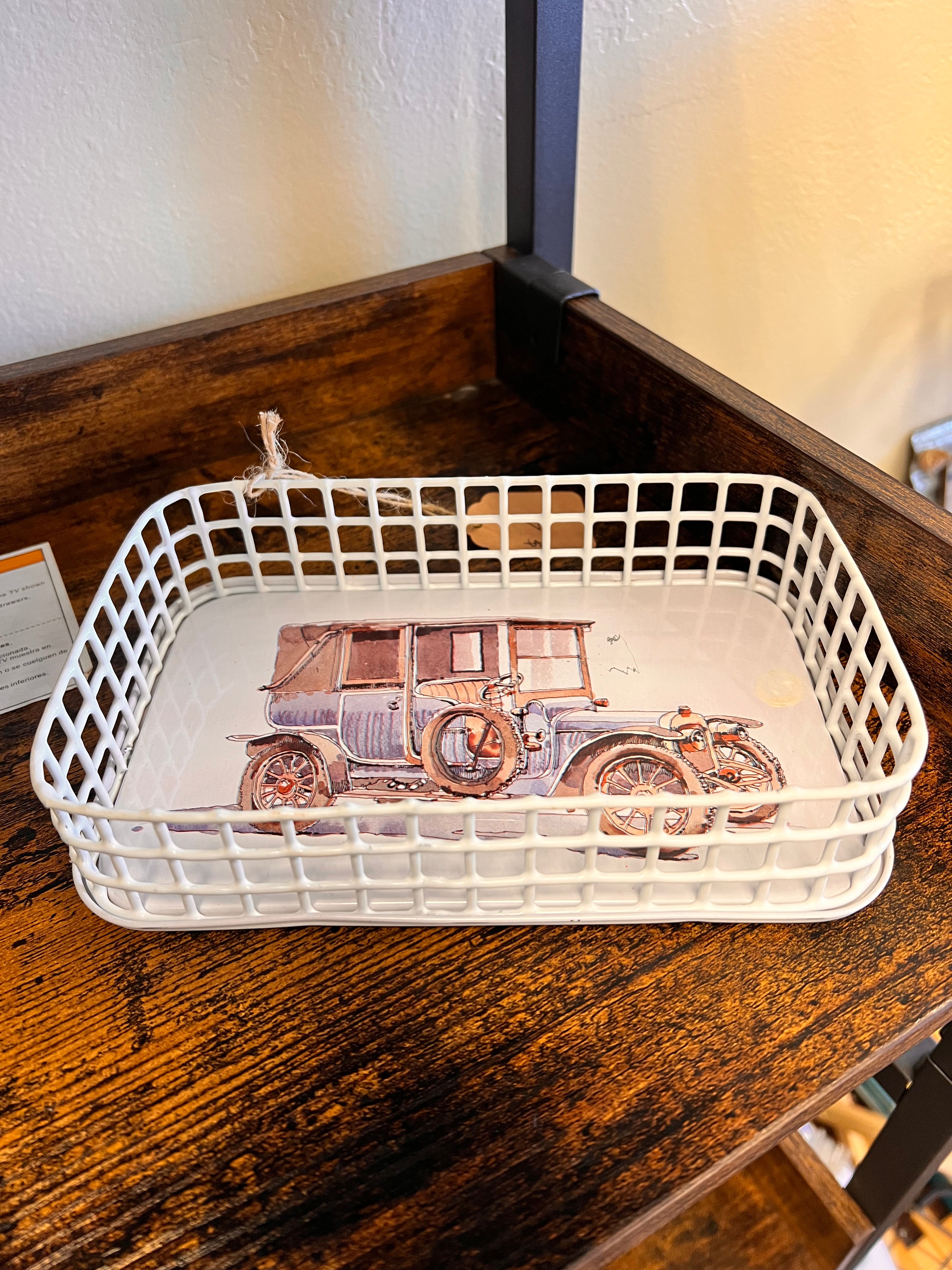 Vintage Car Basket