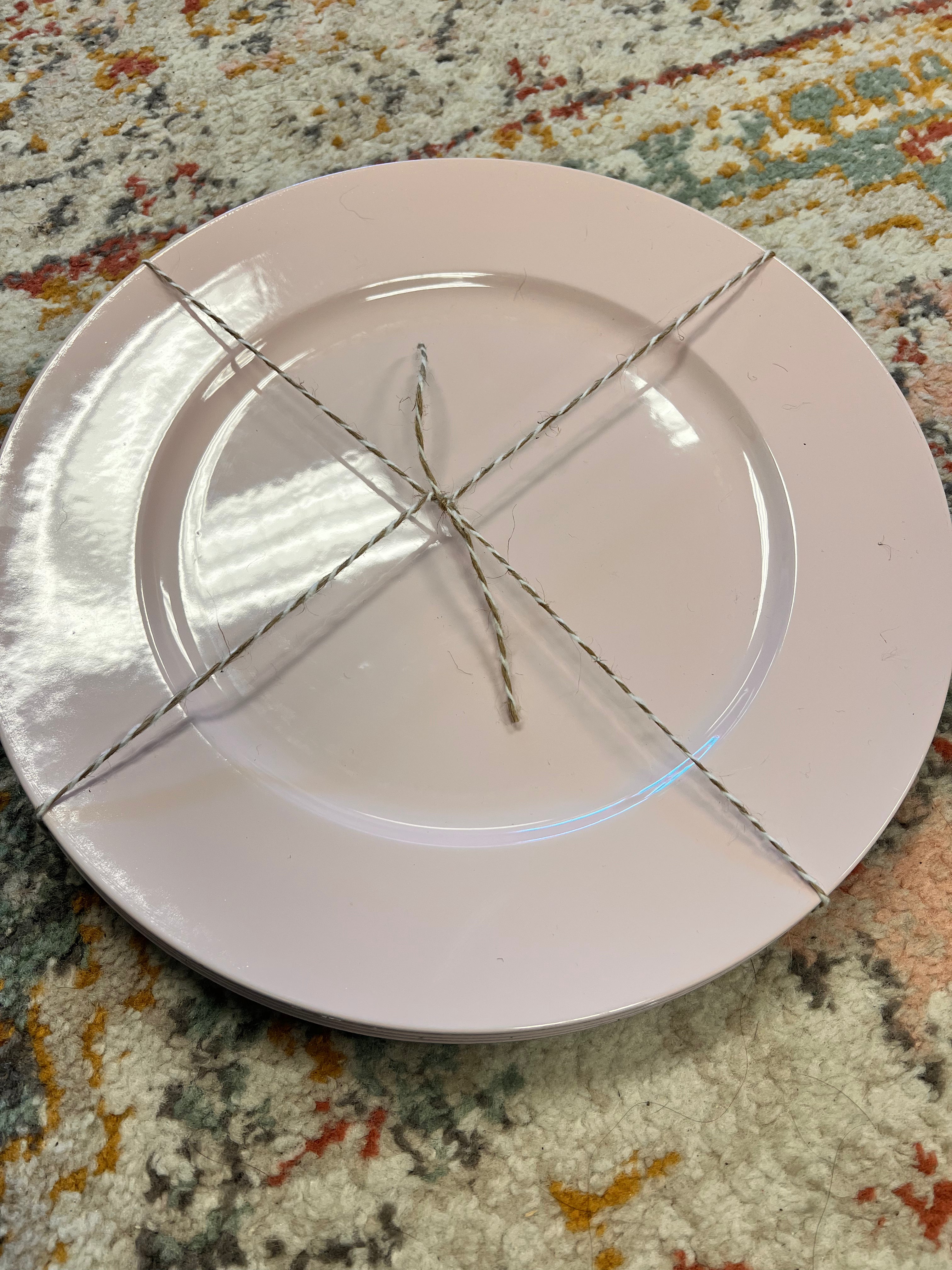Pink Plate Set