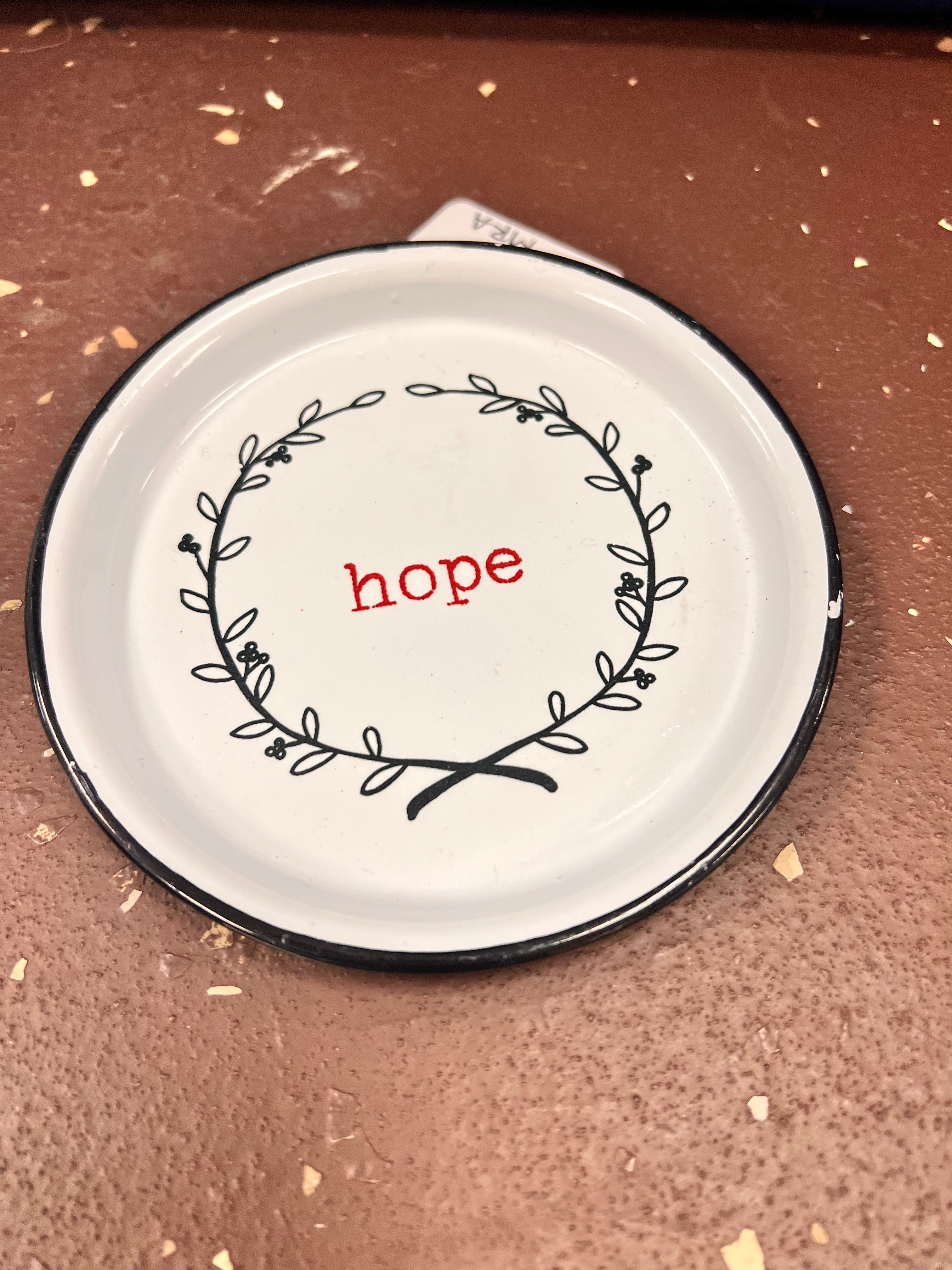 Metal Hope Plate